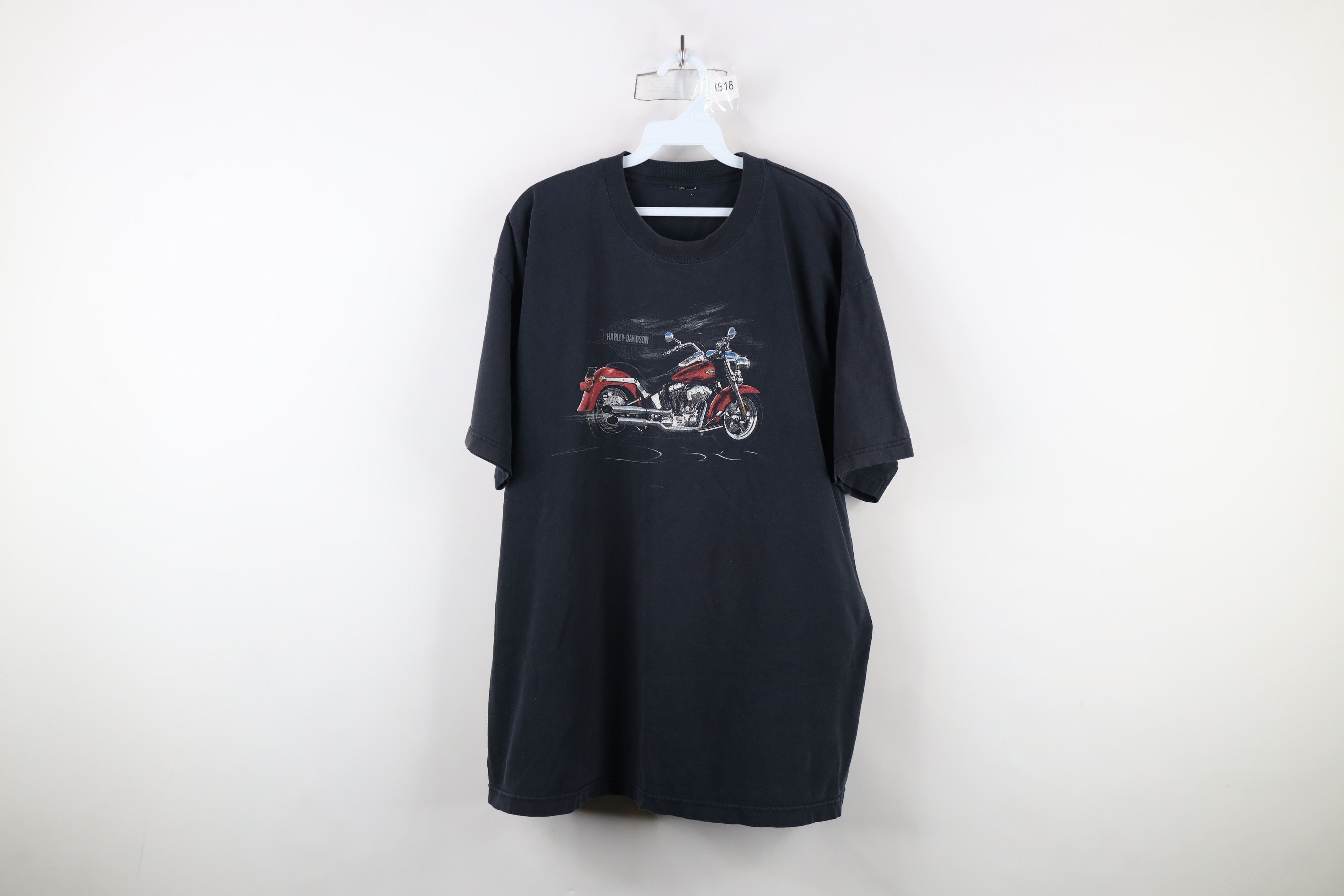 Harley Davidson × Vintage Vintage Y2K 2004 Harley Davidson Tribal Fire Flames T-Shirt Size US XL / EU 56 / 4 - 1 Thumbnail
