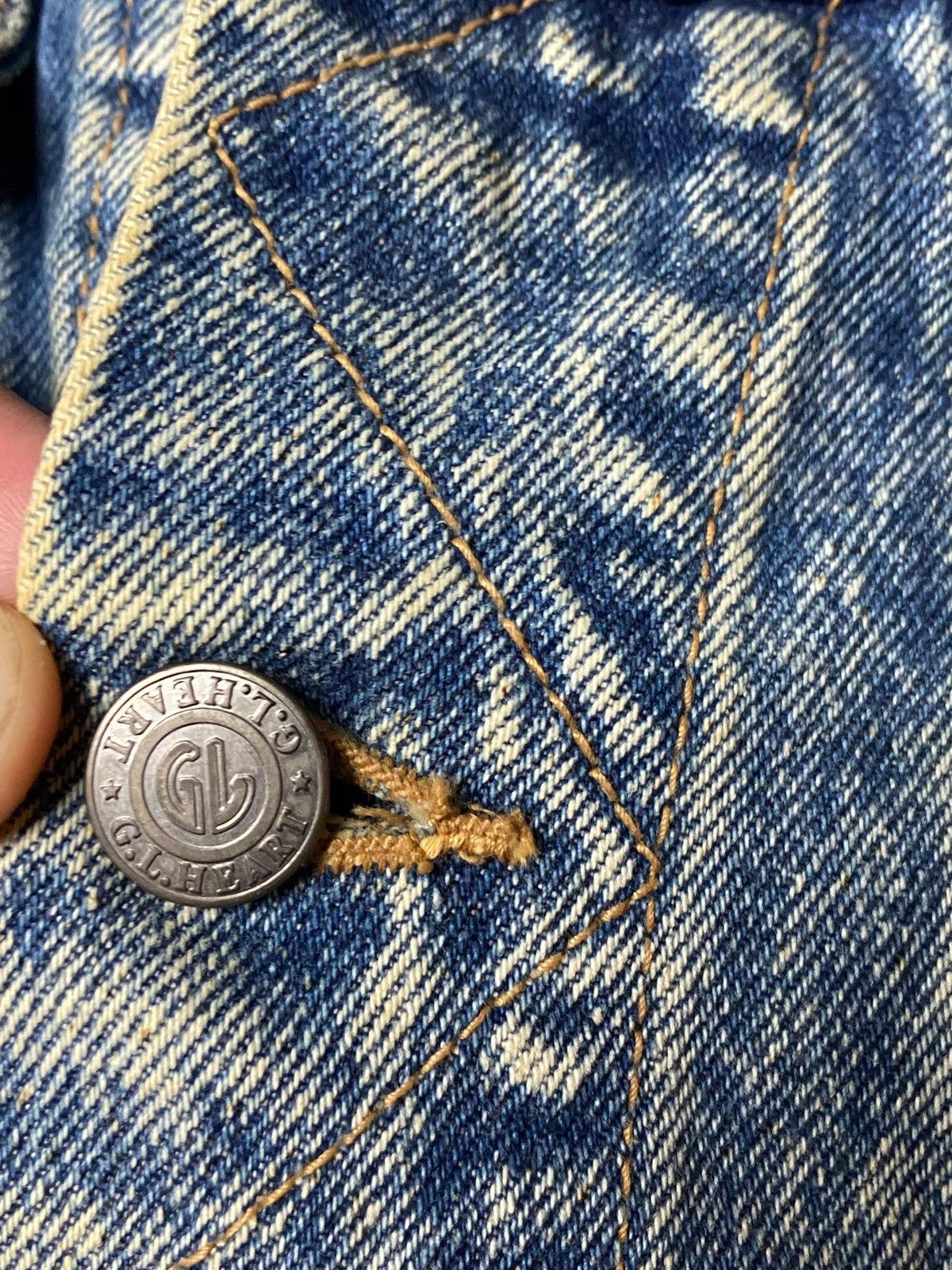 Japanese Brand × Vintage GL Heart Brand Crop Denim Jeans Jacket (124) Size US XXS / EU 40 - 11 Thumbnail