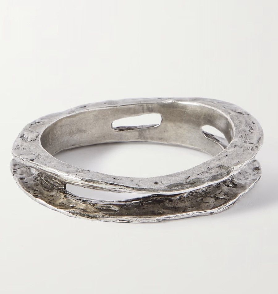 Saint Laurent Paris Saint Laurent Hammered Bangle NIB retail $1195 Size ONE SIZE - 2 Thumbnail