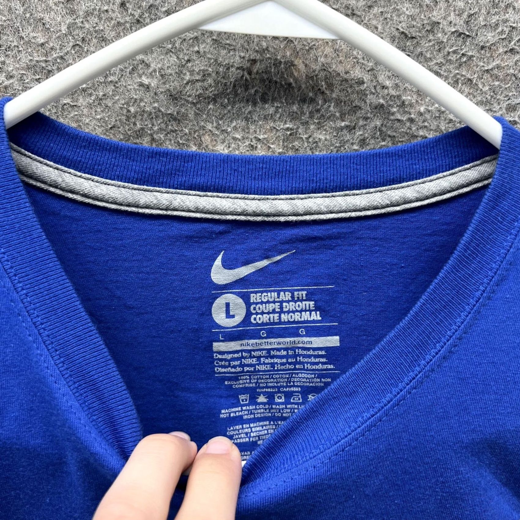 Nike Nike Running Shirt Mens L Blue I Run Most Guts Pre Lives Graphic Tee Size US L / EU 52-54 / 3 - 6 Thumbnail
