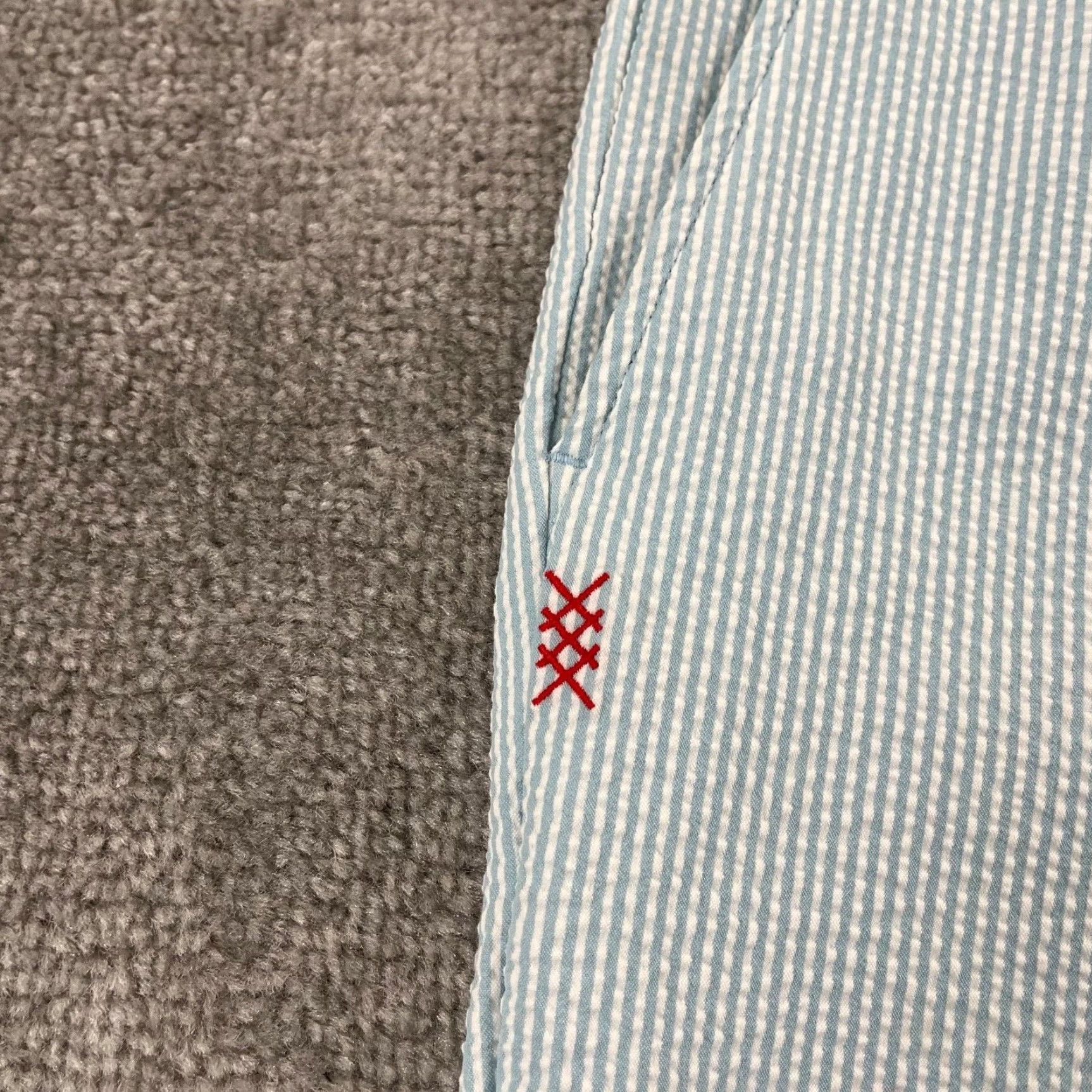 Rhone Rhone Pants Mens 30x26 Seersucker Stretch Resort Cool Blue Golf Chino Size US 30 / EU 46 - 4 Thumbnail