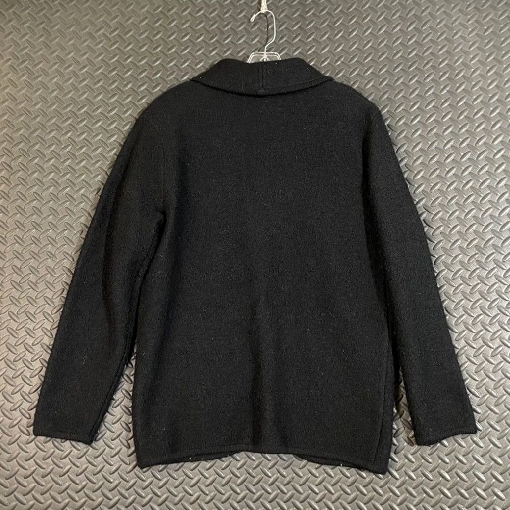 Jim Thompson VINTAGE Norm Thompson Black 100% Wool Button Down Dress Coat Women's Size Small Dress Coat Womens S Black 100% Wool Size S / US 4 / IT 40 - 3 Thumbnail
