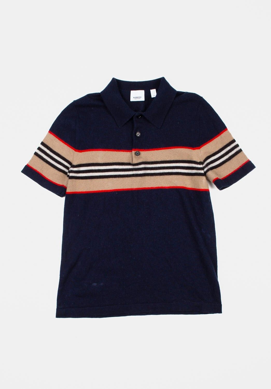 Burberry striped men polo shirt, Size M