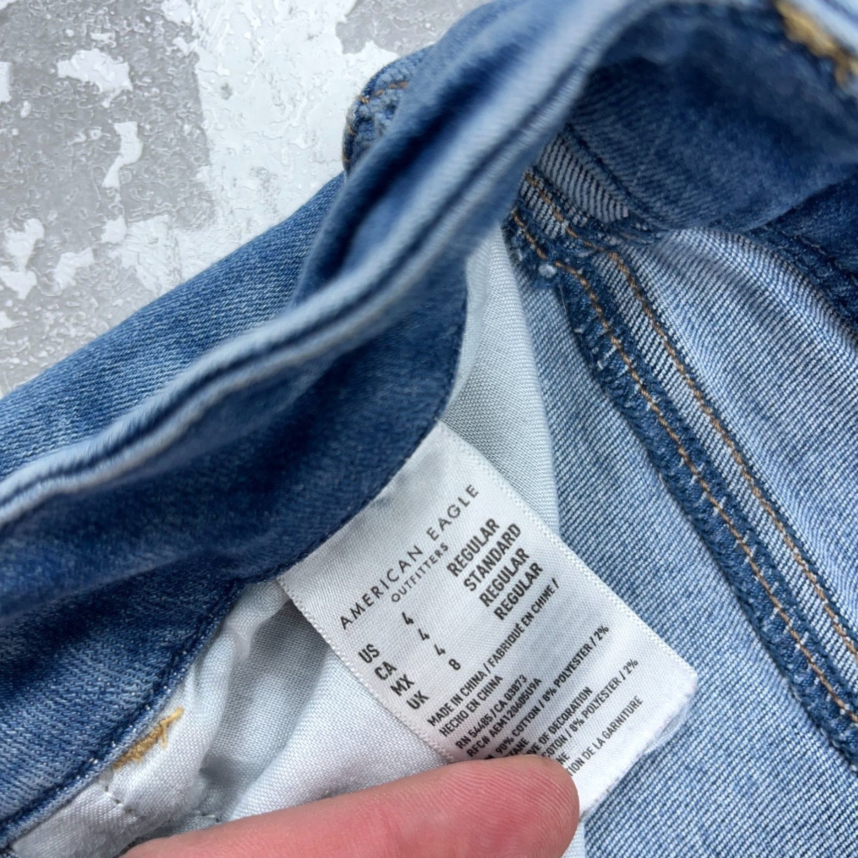 American Eagle Outfitters American Eagle Outfitters Jeans Women 4 Curvy High Rise Jegging Denim Pants Blue 5-Pocket Comfort Distressed Stretch Modern Classic Festival Womens Size 27" / US 4 / IT 40 - 5 Thumbnail