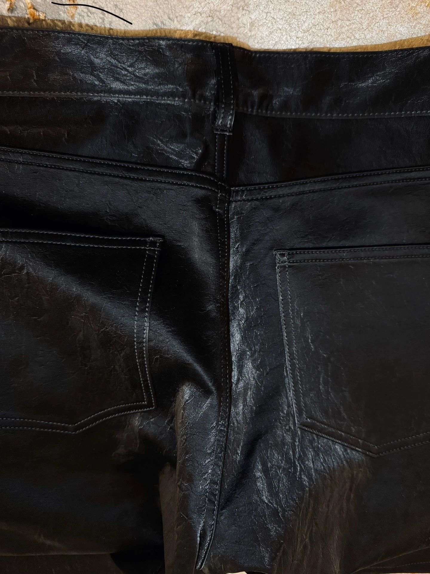 Saint Laurent Paris SLP 23FW Runway Calfskin Water Ripple Bootcut Unisex Size US 28 / EU 44 - 3 Thumbnail
