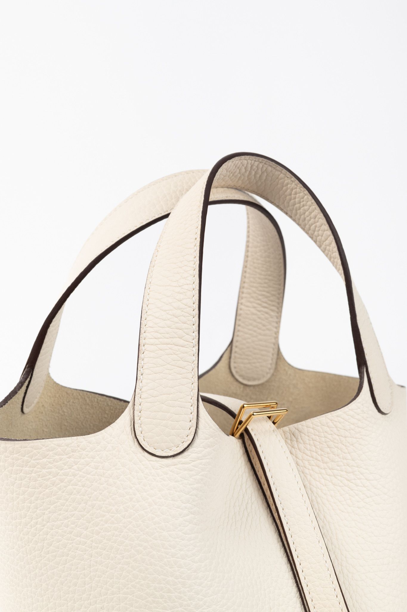 Hermes Hermes Picotin Lock 18 Beton Taurillon Clemence Leather Tote Size ONE SIZE - 6 Thumbnail
