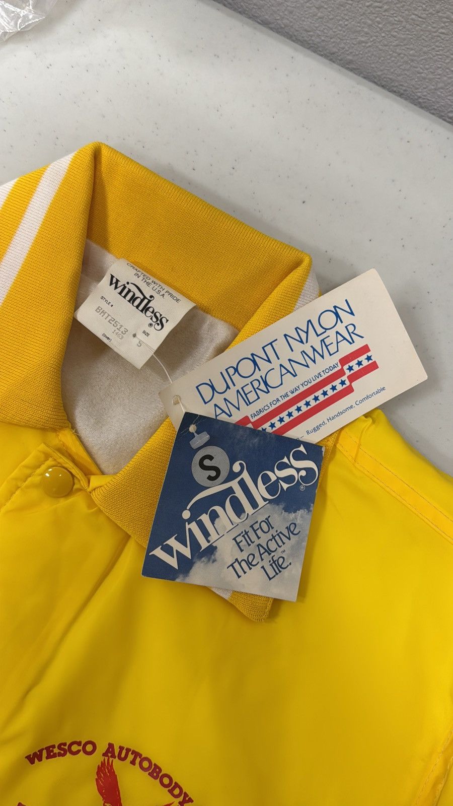 WESCO Rare-One-Of-None • WESCO Autobody ‘70s Yellow Windbreaker Size US S / EU 44-46 / 1 - 3 Thumbnail