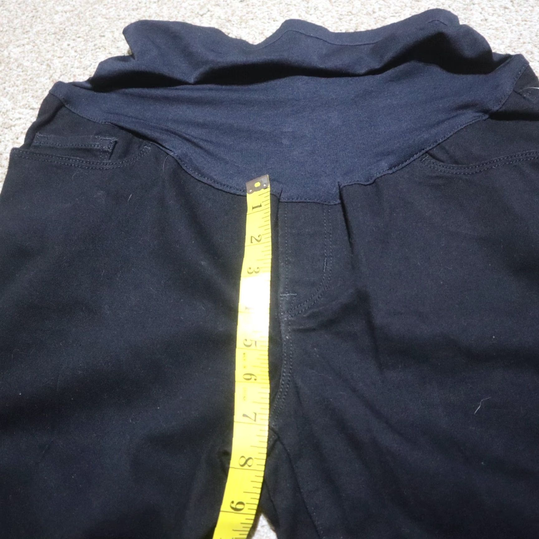 Old Navy OLD NAVY Maternity Skinny Jeans Womens Size 10 Black Denim Rock Star Maternity Stretch High Rise 10 Womens Jeans Size 32" / US 10 / IT 46 - 5 Thumbnail
