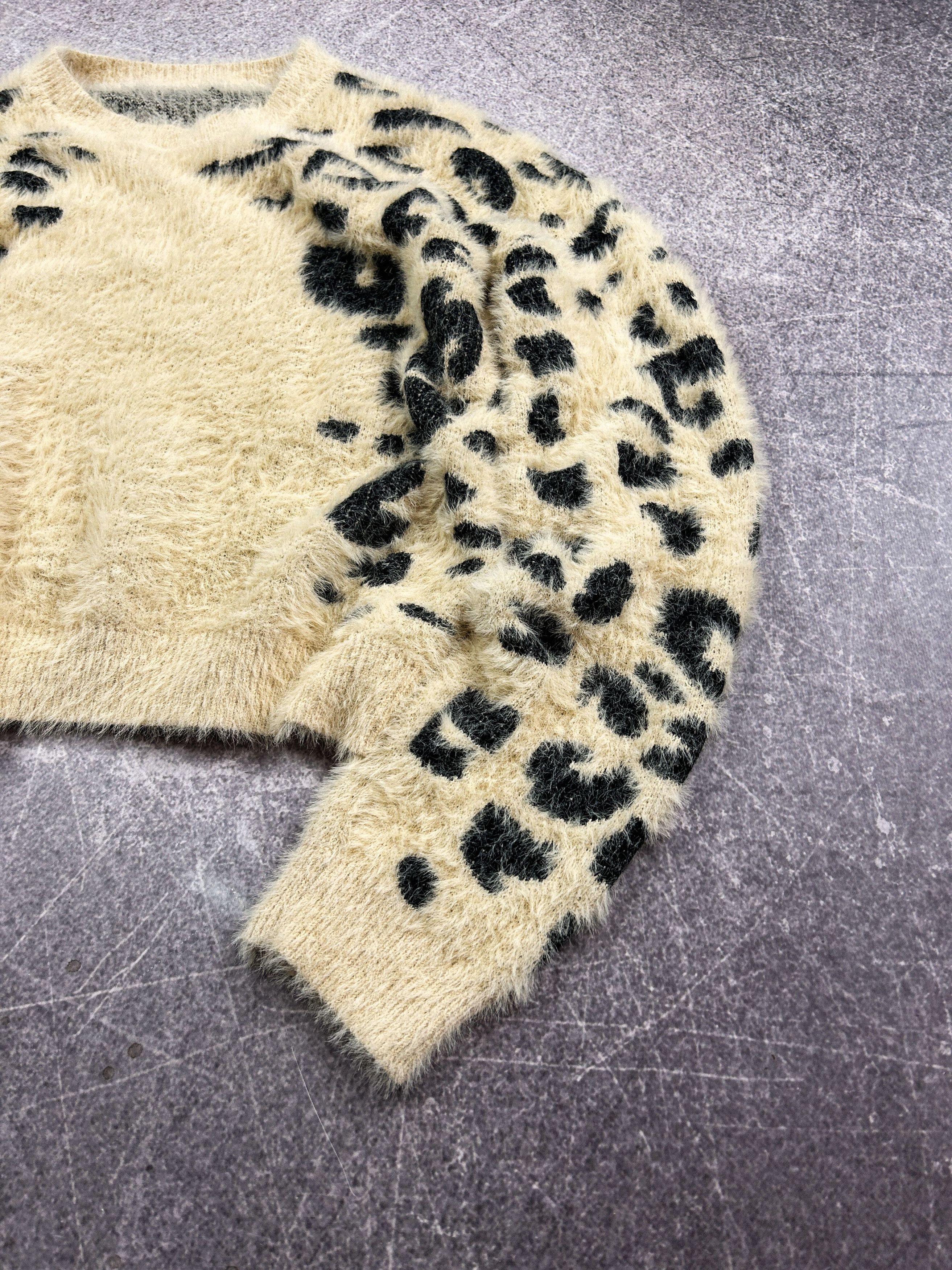 Vintage Vintage Y2K Mohair Teddy Grass Cropped Sweater Cutie Style Size US M / EU 48-50 / 2 - 4 Thumbnail