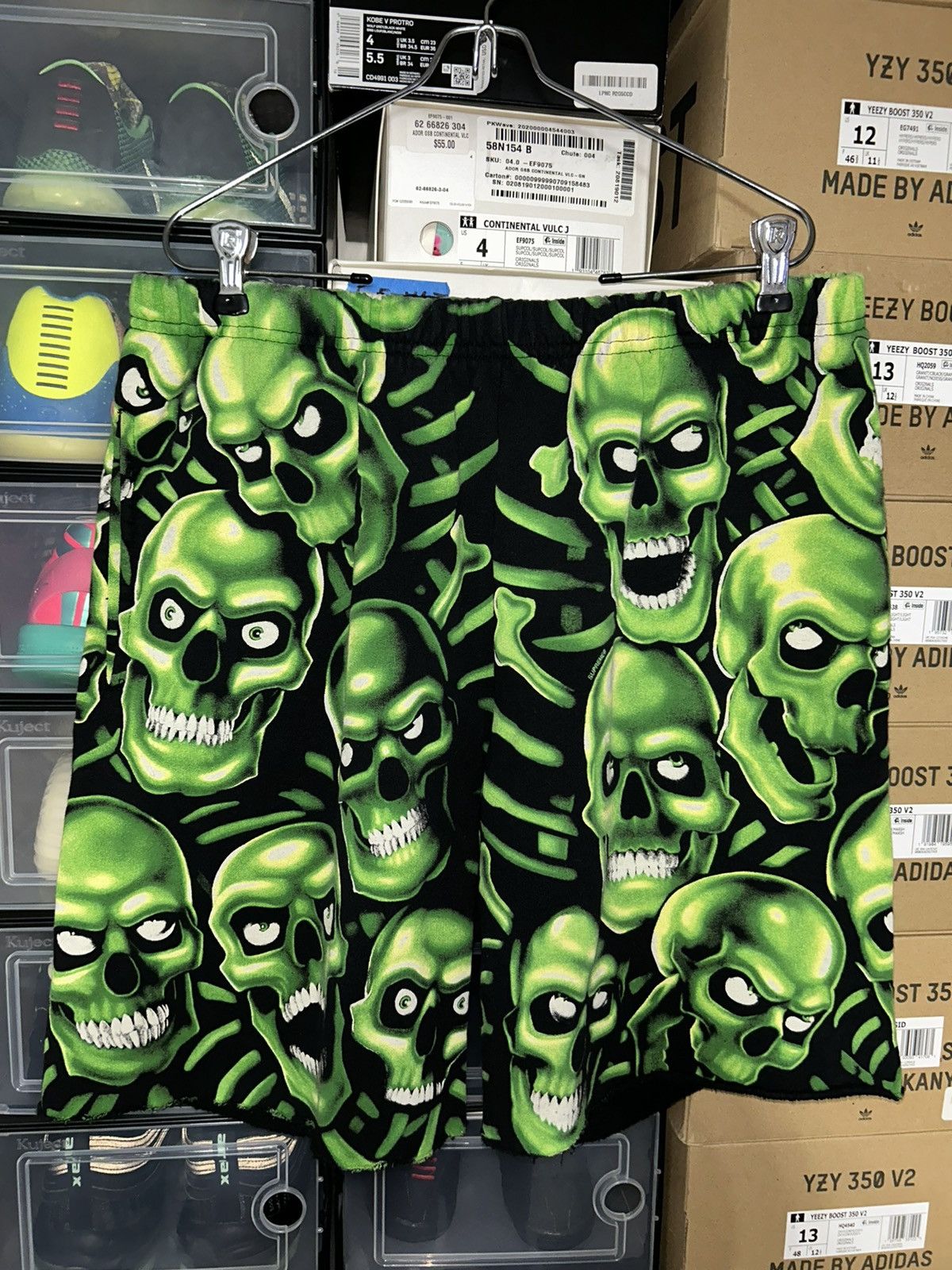 Supreme Green Skull Hoodie | Grailed