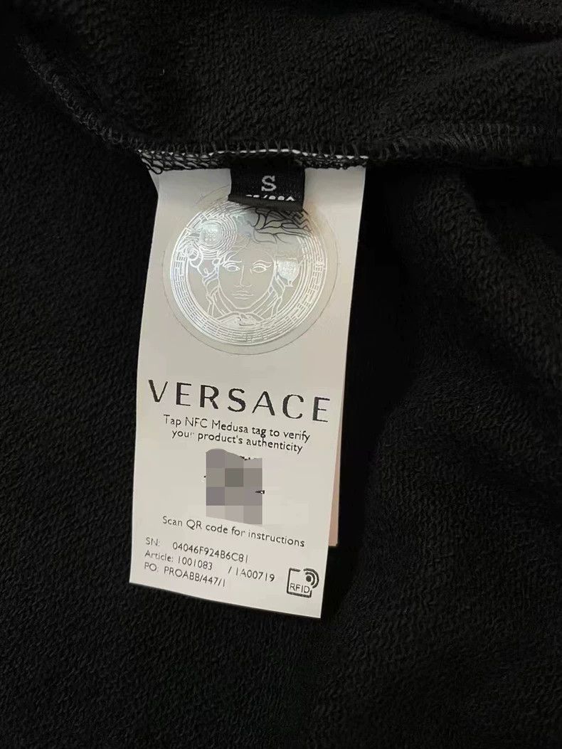 Versace Versace Hooded slim fit men's sweatshirt Size US XL / EU 56 / 4 - 3 Thumbnail