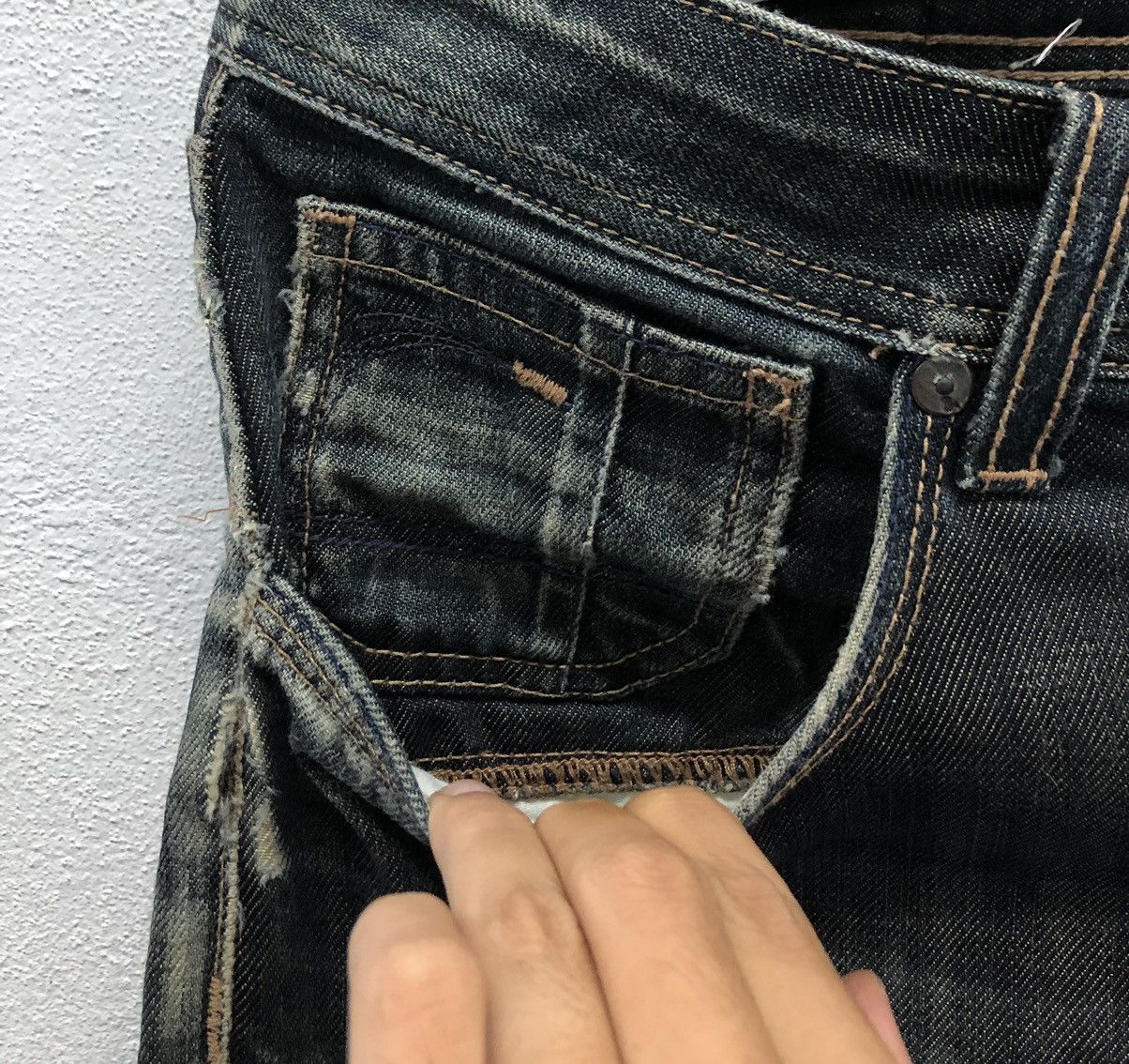 H&M H&M &BRAGG Fit Jeans – Distressed Black Wash, W31 L32 Size US 32 / EU 48 - 4 Thumbnail