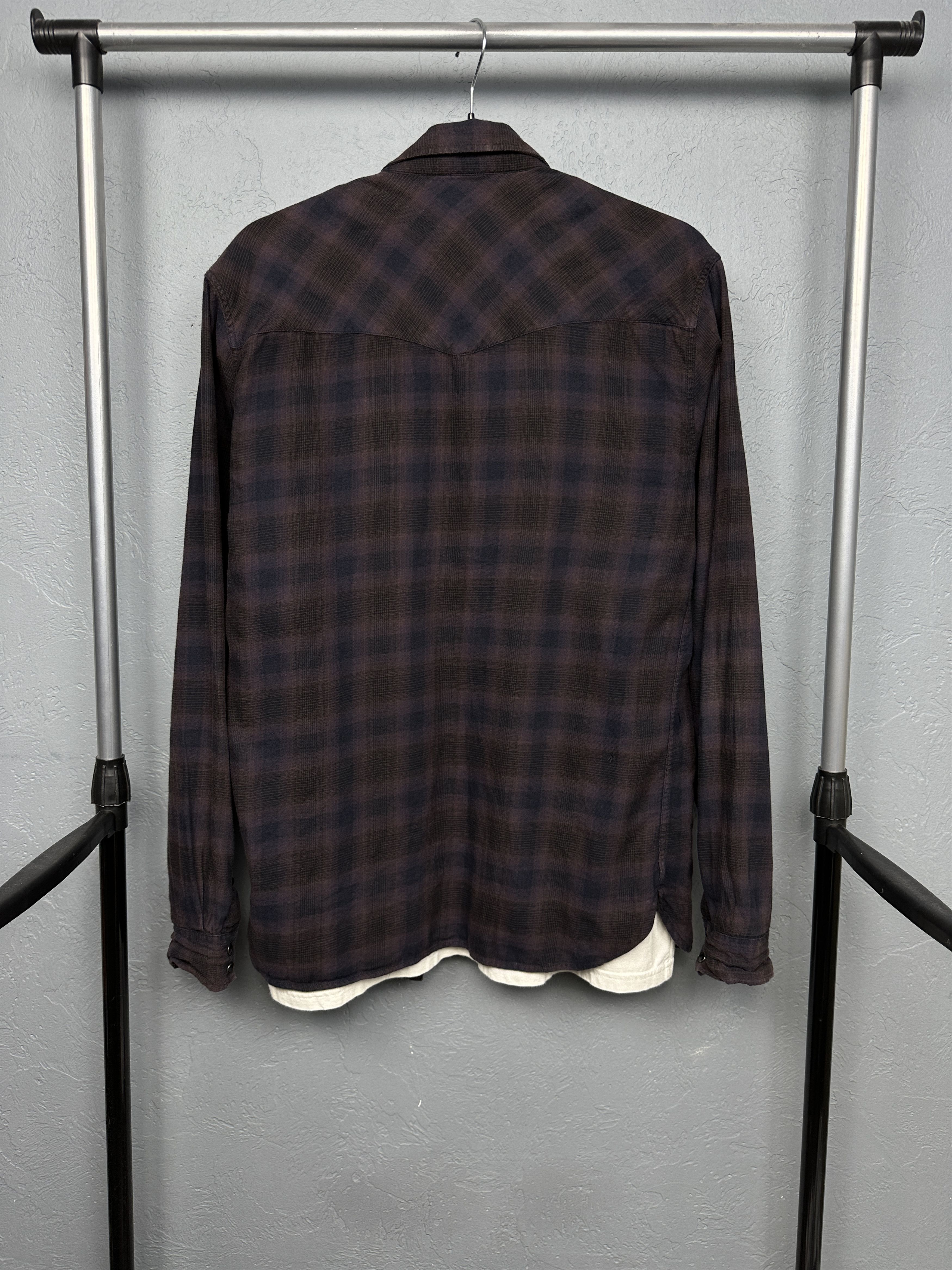 Allsaints Allsaints Ziegler Mens Flannel Plaid Shirt Size US M / EU 48-50 / 2 - 8 Thumbnail
