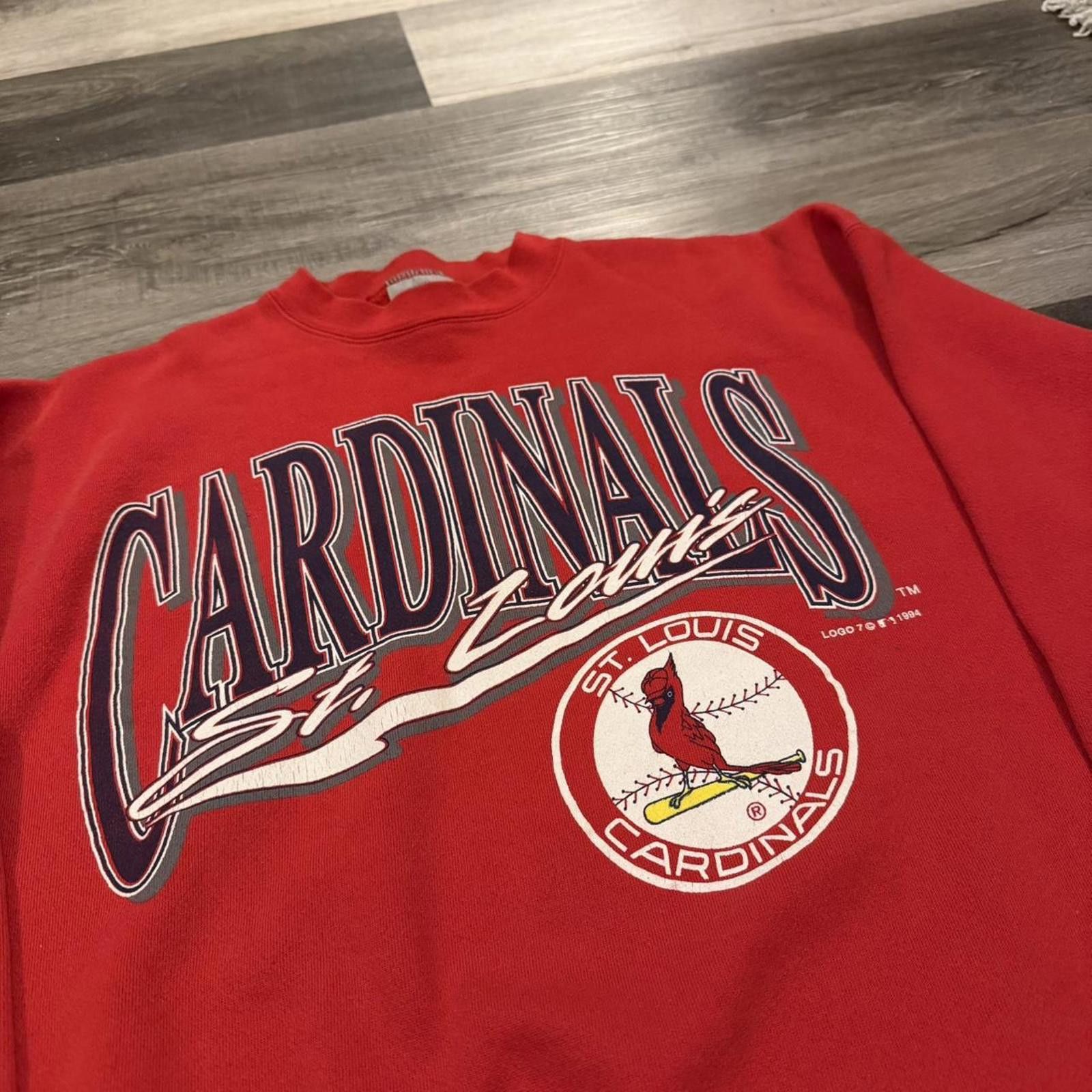 Logo 7 Vintage St. Louis cardinals logo 7 heavy weight sweatshirt Size US XL / EU 56 / 4 - 1 Thumbnail