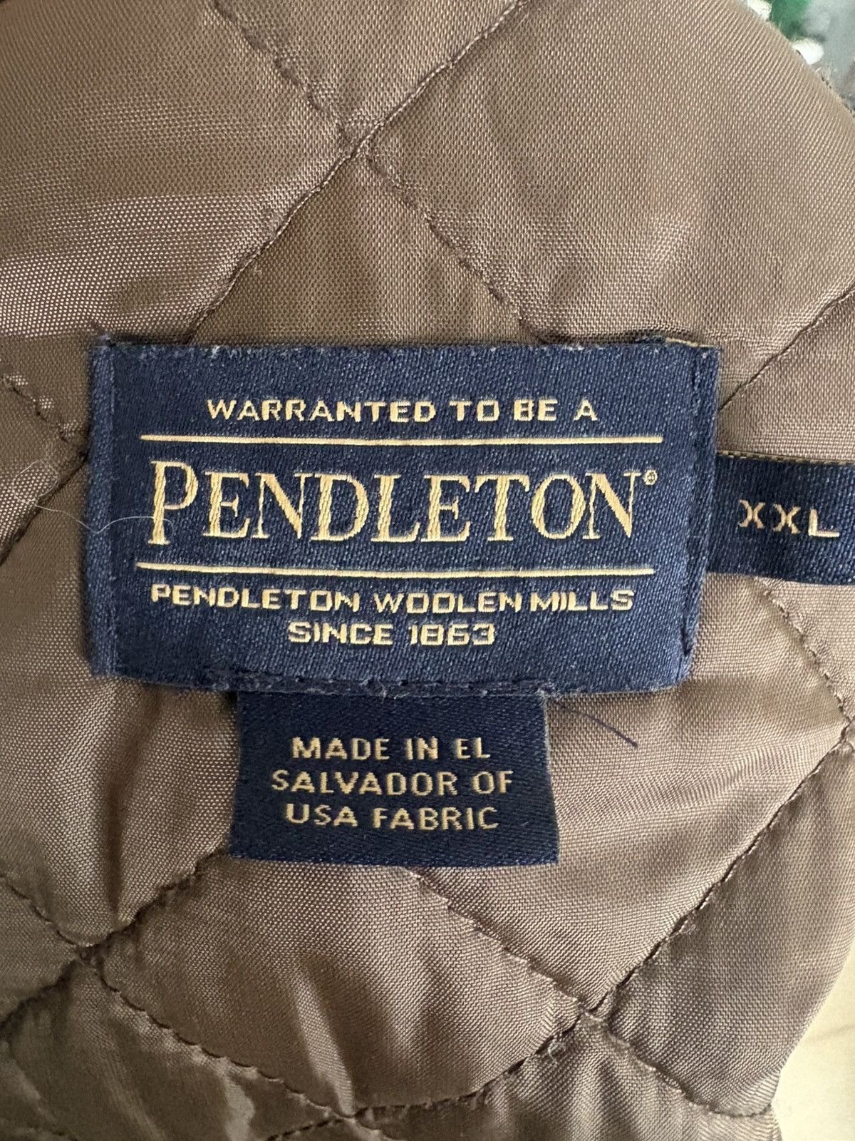 Pendleton Pendleton Plaid Ombré Quilted CPO Wool Shirt Jacket XXL Size US XXL / EU 58 / 5 - 5 Thumbnail