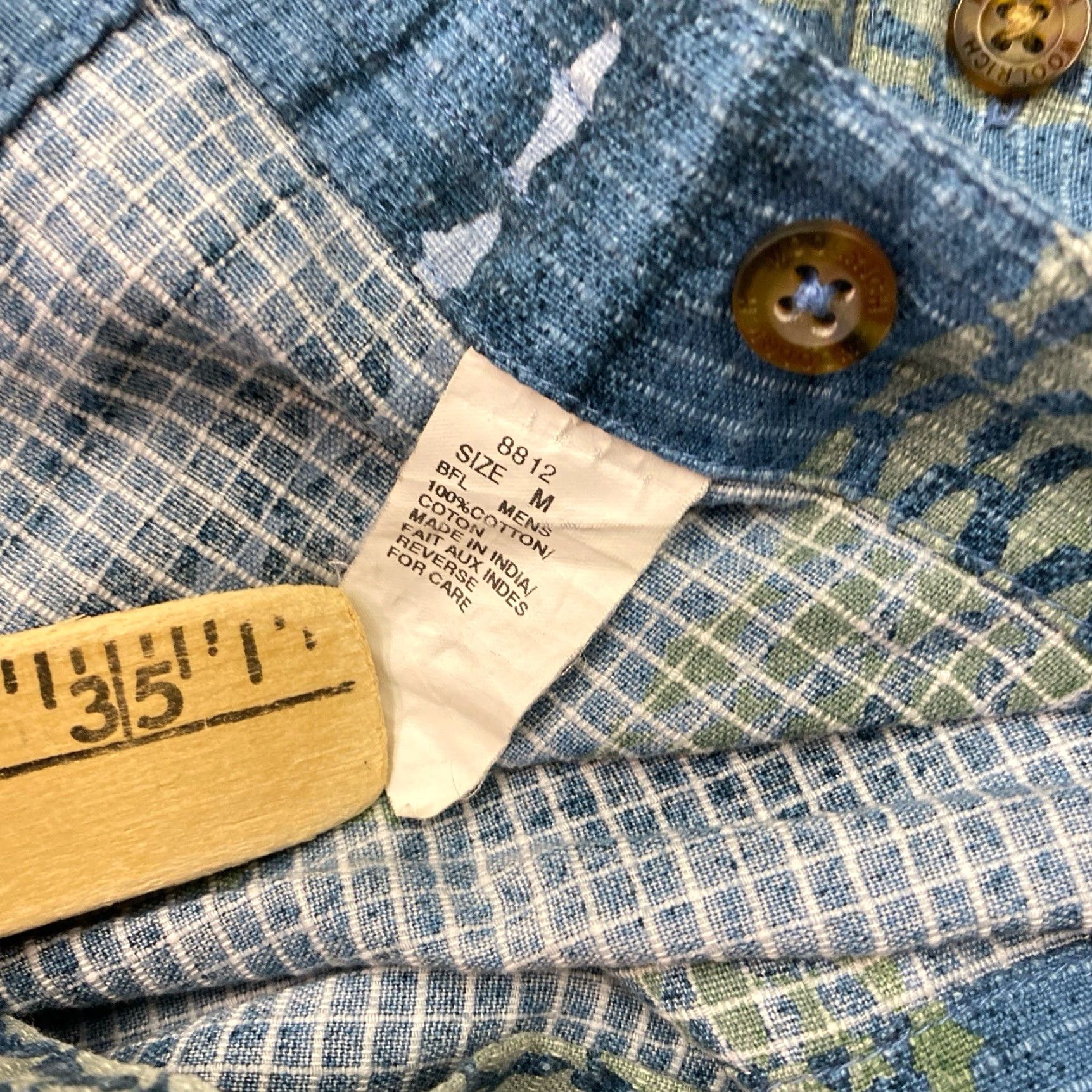 Vintage VINTAGE Woolrich Button Up Shirt Mens Medium Green Short Sleeve 90s Plaid Canvas Cotton Button-Up Collar Spread Outdoor Halloween? Size US M / EU 48-50 / 2 - 4 Thumbnail
