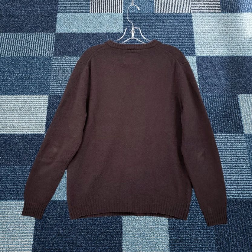Express Express Sweater Mens L Brown Lambswool Pullover V Neck Long Sleeve Knitted Size US L / EU 52-54 / 3 - 1 Thumbnail