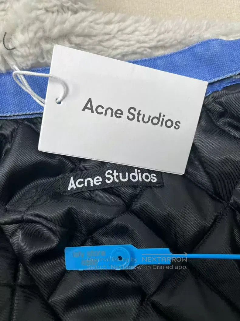 Acne Studios Acne Studios Face Expression Distressed Denim Jacket Size US XS / EU 42 / 0 - 9 Thumbnail