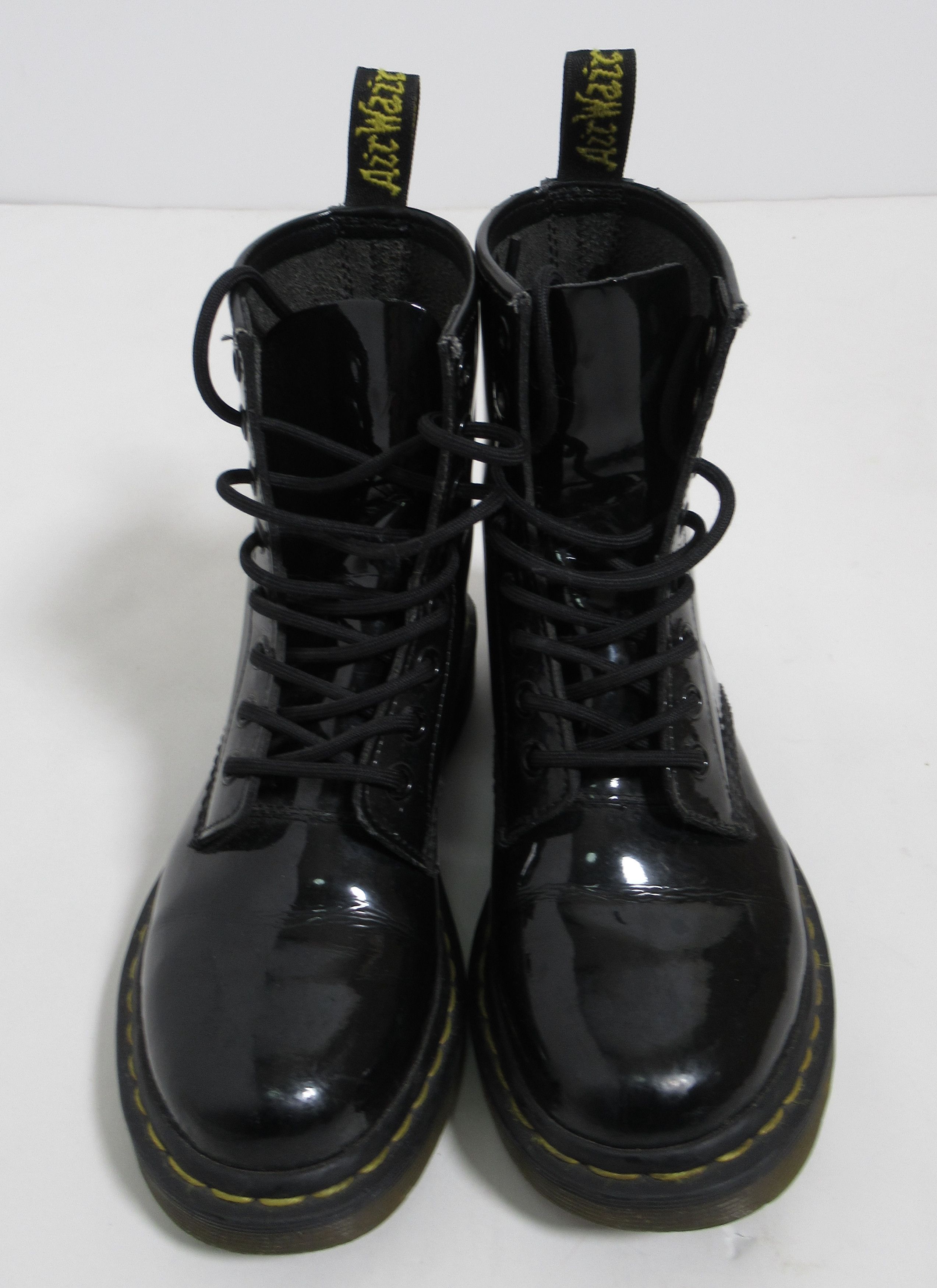 Dr. Martens Dr Martens Women's 1460 Patent Leather Boots Black Lamper Size US 6 / IT 36 - 1 Thumbnail