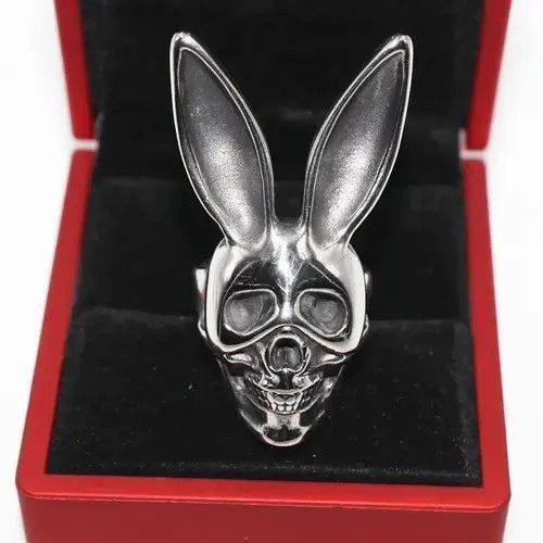 Jewelry Rabbit Skull Ring Size ONE SIZE - 3 Thumbnail