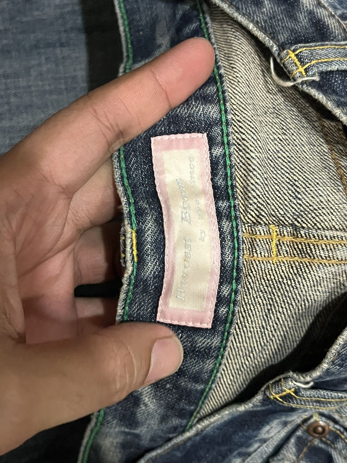 Japanese Brand Vintage Japanese Brand Blue Washed Distressed Flare Jeans Size US 30 / EU 46 - 14 Thumbnail