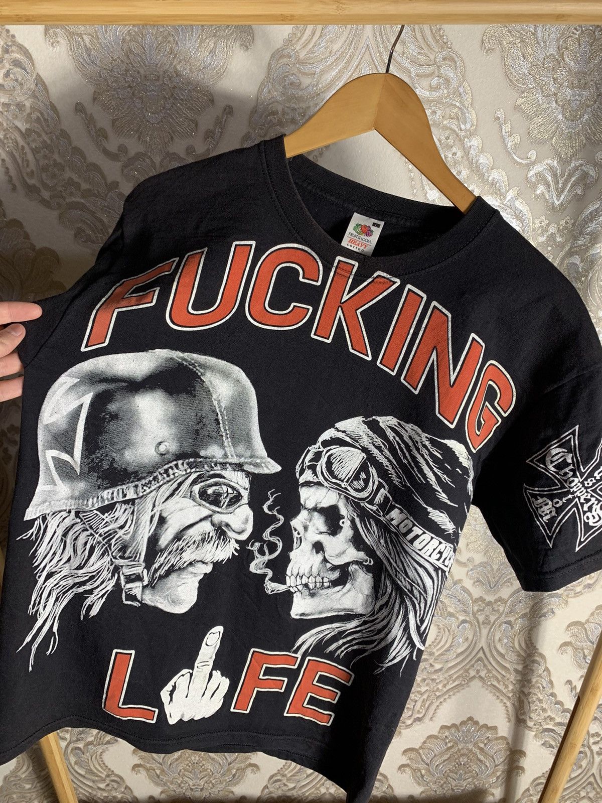 Vintage VINTAGE COSTOM CHOPPERS FUCKING LIFE LOGO HARLEY DAVIDSON Size US M / EU 48-50 / 2 - 3 Thumbnail