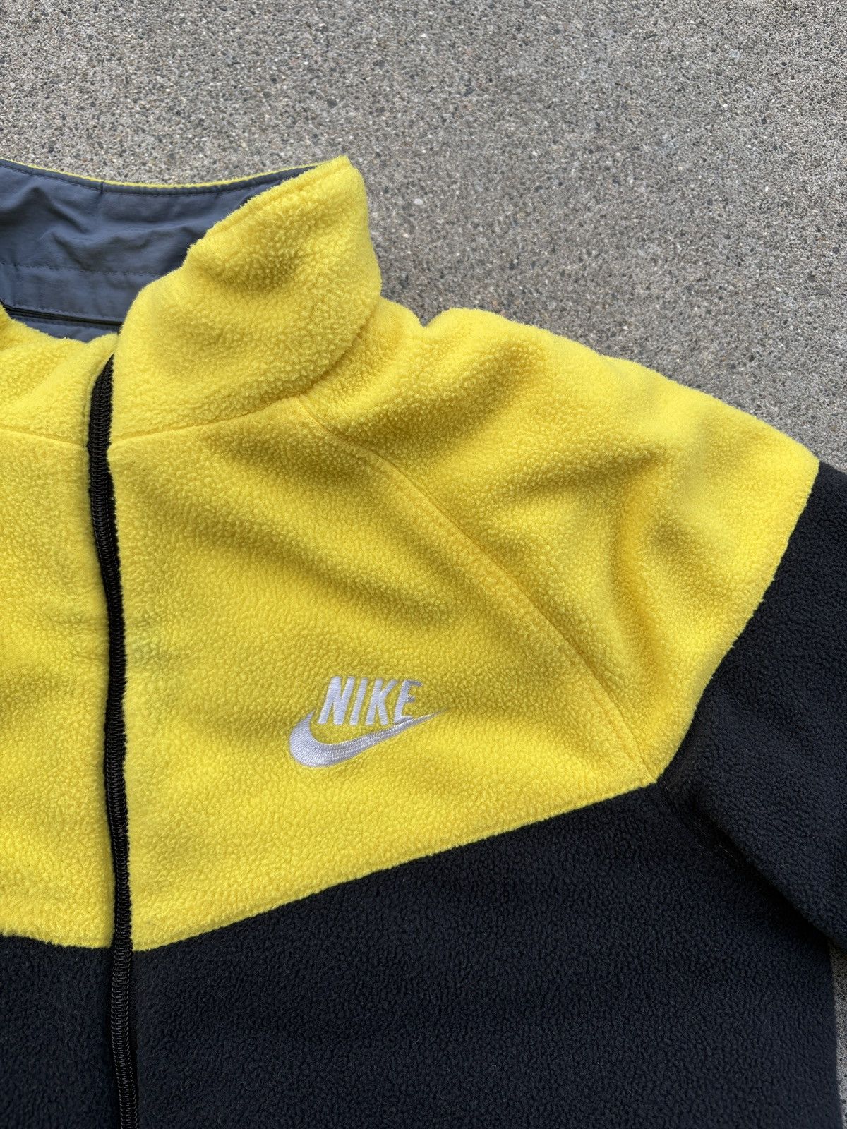 Nike × Vintage Vintage Y2K Yellow Nike Reversible Fleece Snow Jacket Sz. YL Size US S / EU 44-46 / 1 - 3 Thumbnail