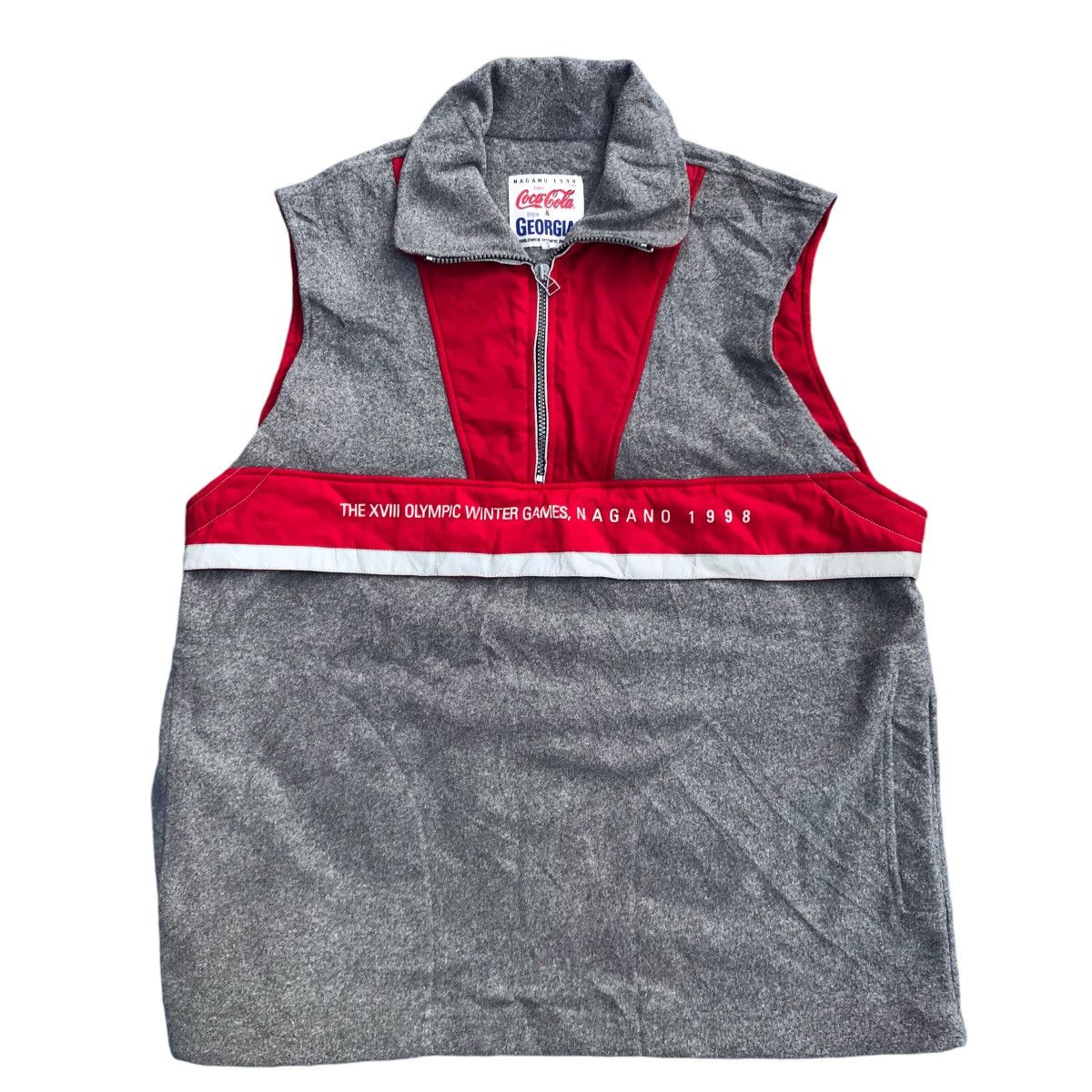 Coca Cola × USA Olympics × Vintage Vintage Olympic Winter Games Nagano 1998 Sleeveless Size US L / EU 52-54 / 3 - 5 Thumbnail