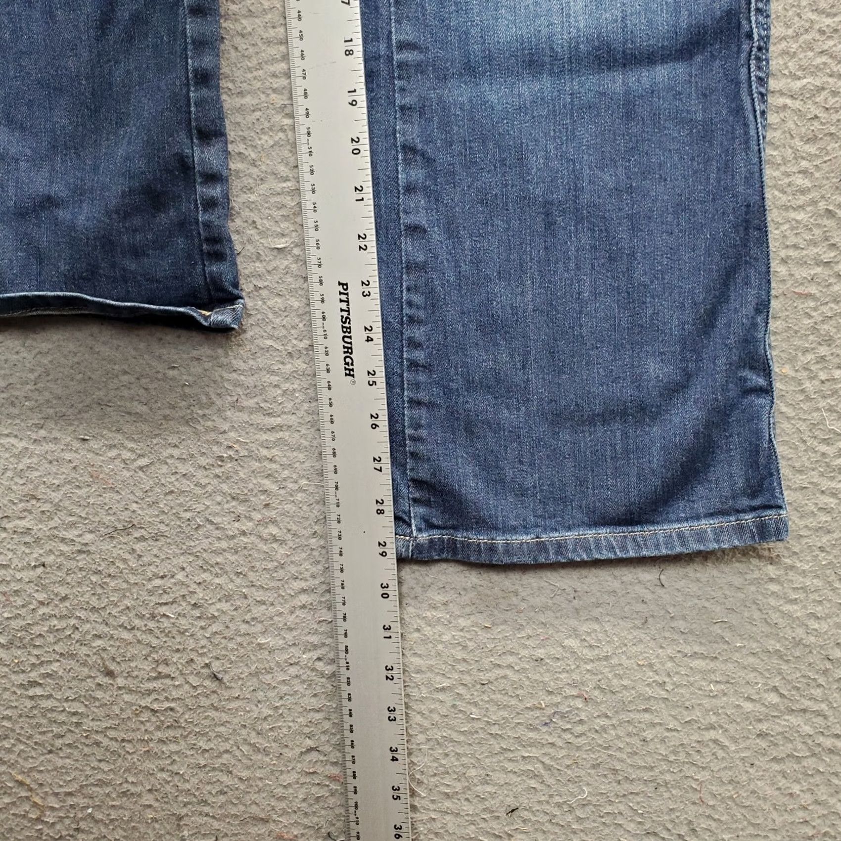 Calvin Klein Calvin Klein Womens 10 Bootcut Jeans Blue Denim 5-Pocket Stretch Regular Waist 32 Inseam 29.25" WG40A32C Size 32" / US 10 / IT 46 - 4 Thumbnail