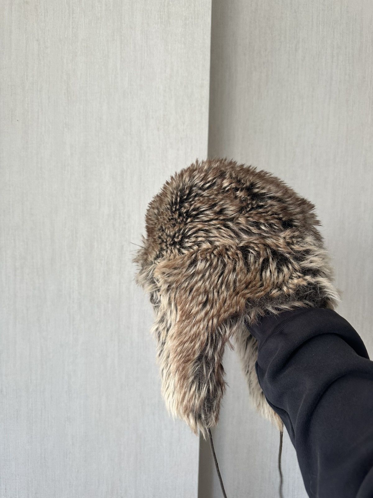 Japanese Brand Vintage Mask Fuzzy Fox Fur Trapper 90s USHANKA Mohair Size ONE SIZE - 2 Thumbnail