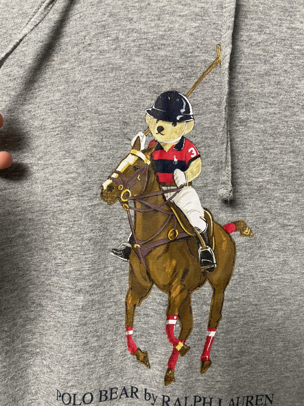 Polo Ralph Lauren Polo Ralph Lauren Polo Bear Logo Hoodie Long Sleeve Tee Grey Size US XS / EU 42 / 0 - 7 Thumbnail
