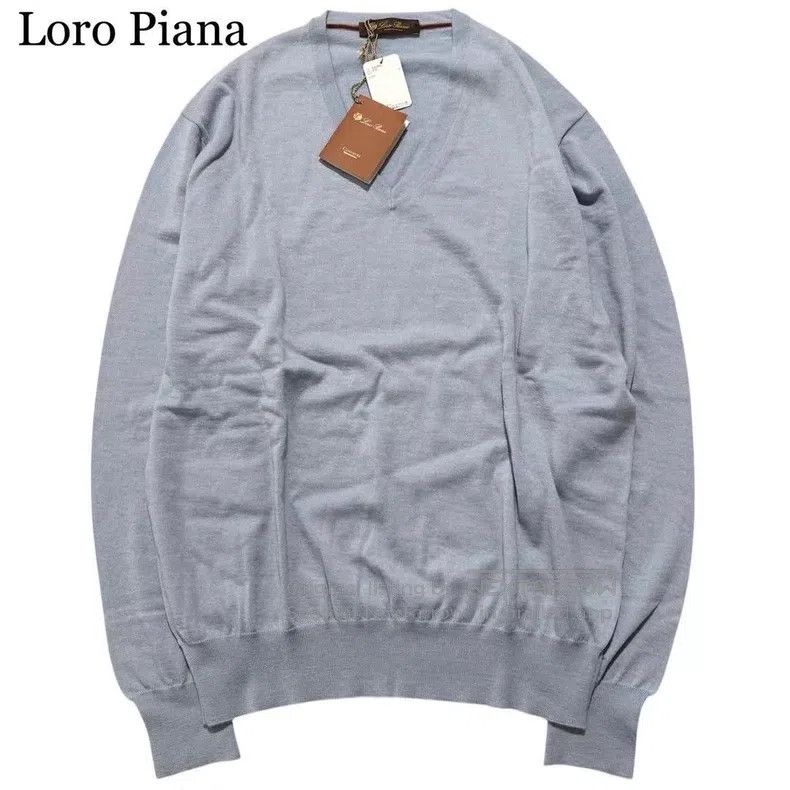 Loro Piana Loro Piana Men's Cashmere V-Neck Knit Sweater Size US M / EU 48-50 / 2 - 1 Thumbnail