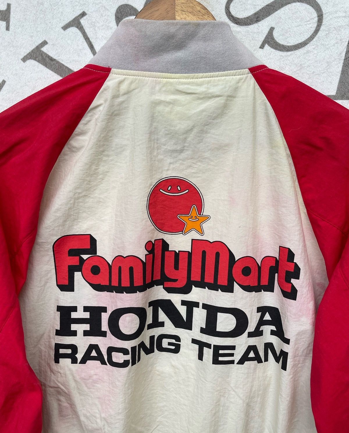 Honda 🔥Vintage 1990's FamilyMart x Honda Racing Team Bomber Jacket Size US L / EU 52-54 / 3 - 12 Thumbnail