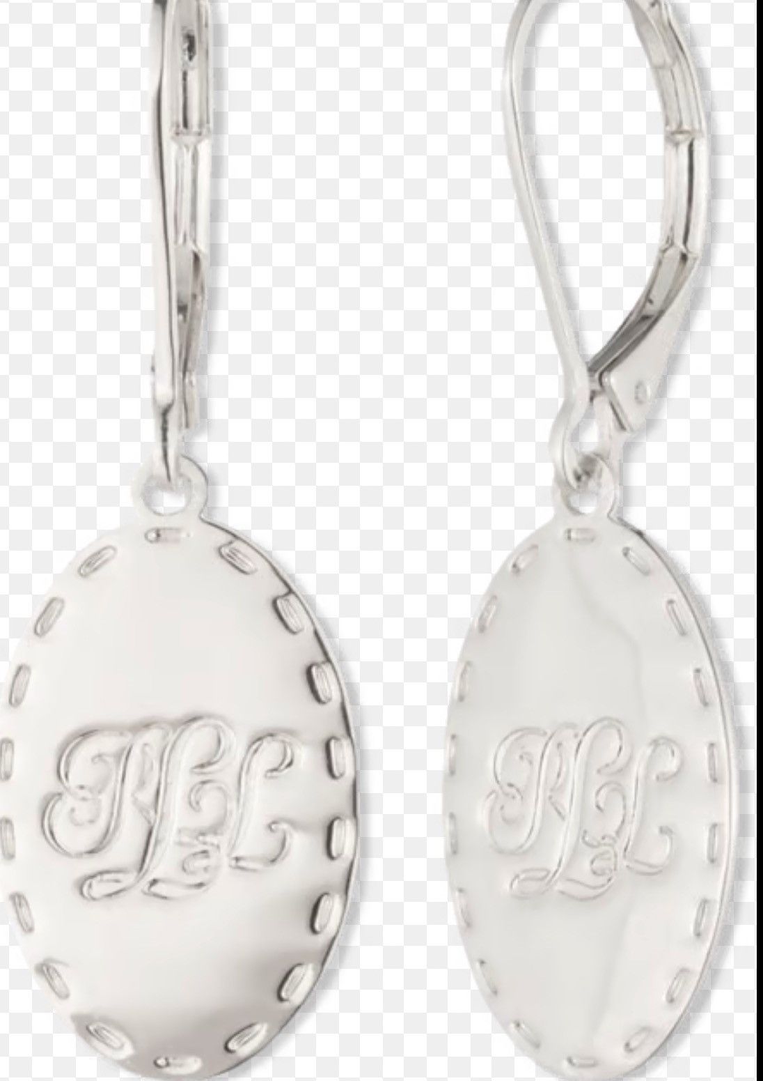 Ralph Lauren Ralph lauren Sterling Silver Script Logo Orbital Earrings Size ONE SIZE - 6 Thumbnail