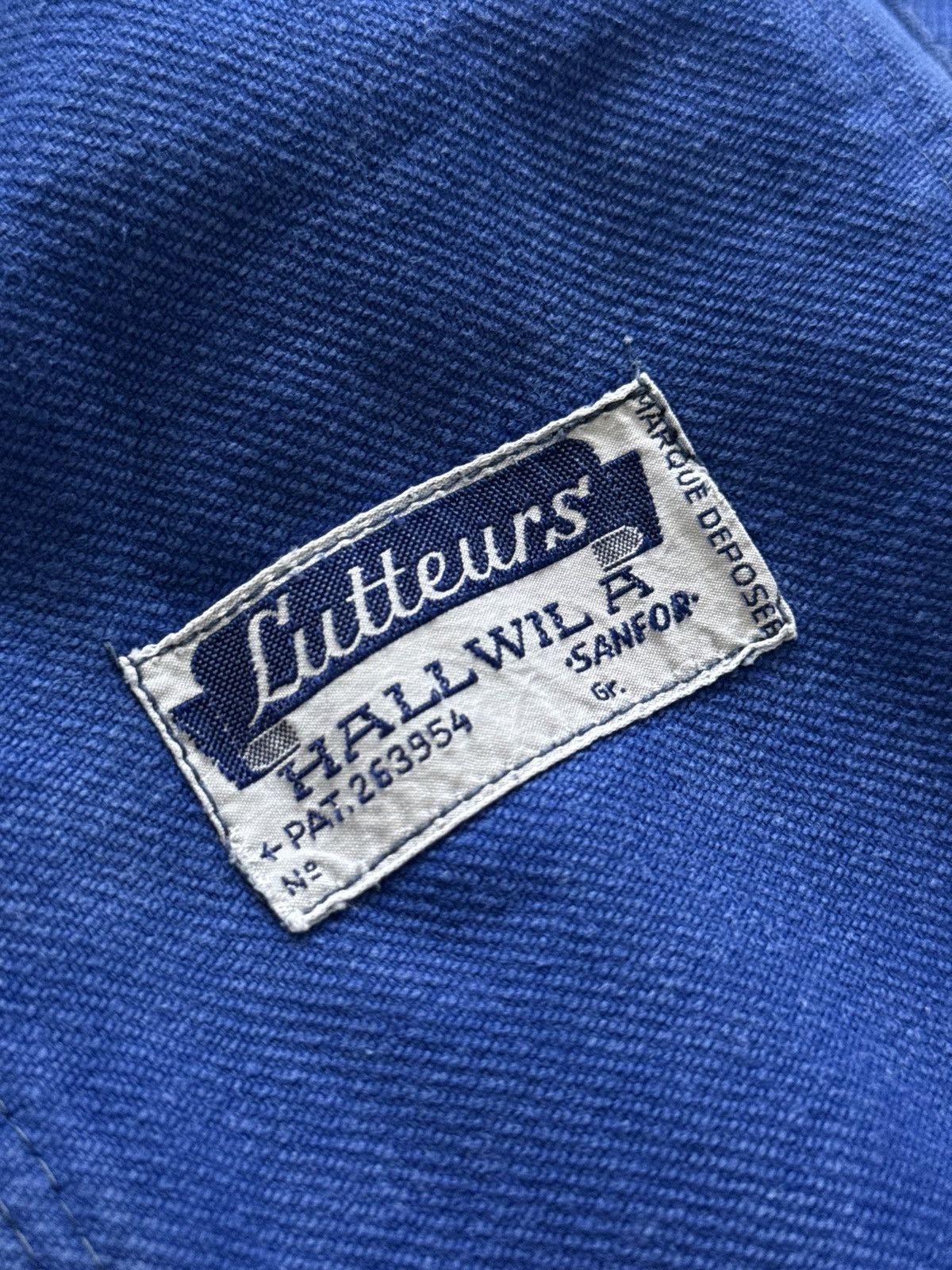 Vetra Vintage 60s „Lutteurs” French Workwear Sanfor Chore Jacket Size US L / EU 52-54 / 3 - 12 Thumbnail