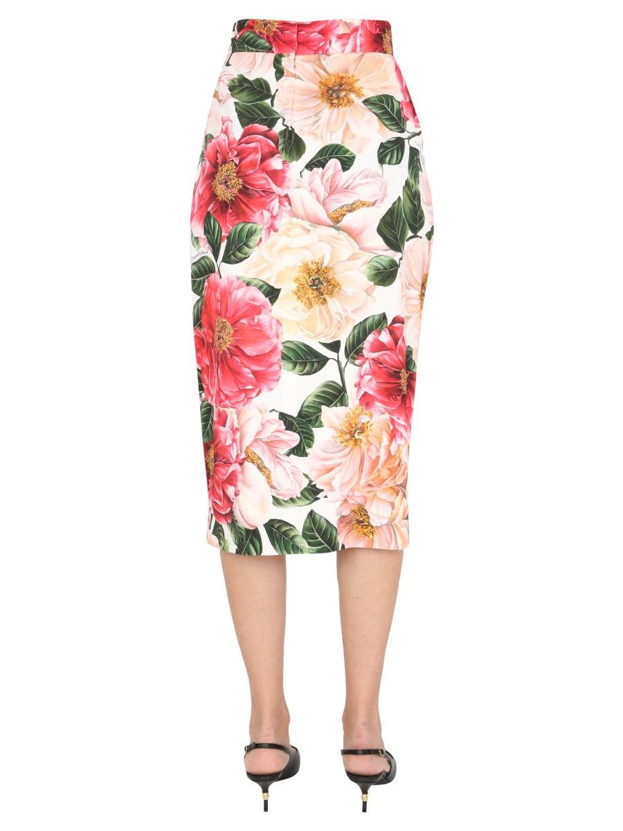 Dolce & Gabbana o1y0925 Midi Skirt in Multicolor Size 25" / US 0 / IT 36 - 4 Thumbnail