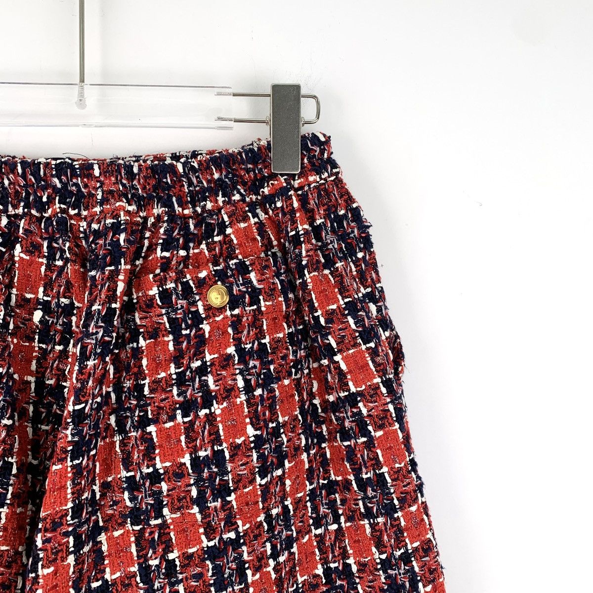 Gucci Gucci Red Cotton Check Woven Tweed Casual Shorts Size 30" / US 8 / IT 44 - 5 Thumbnail