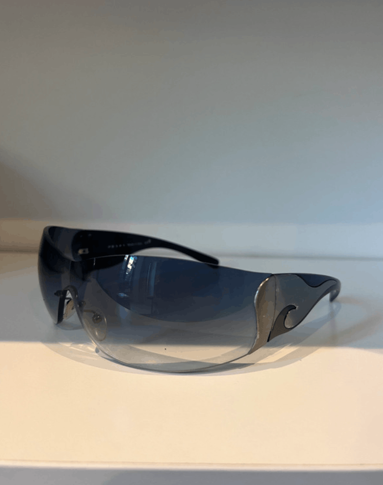 Prada PRADA Sunglasses Flame 2004 Star Mask Fire Chrome Silver Size ONE SIZE - 2 Thumbnail