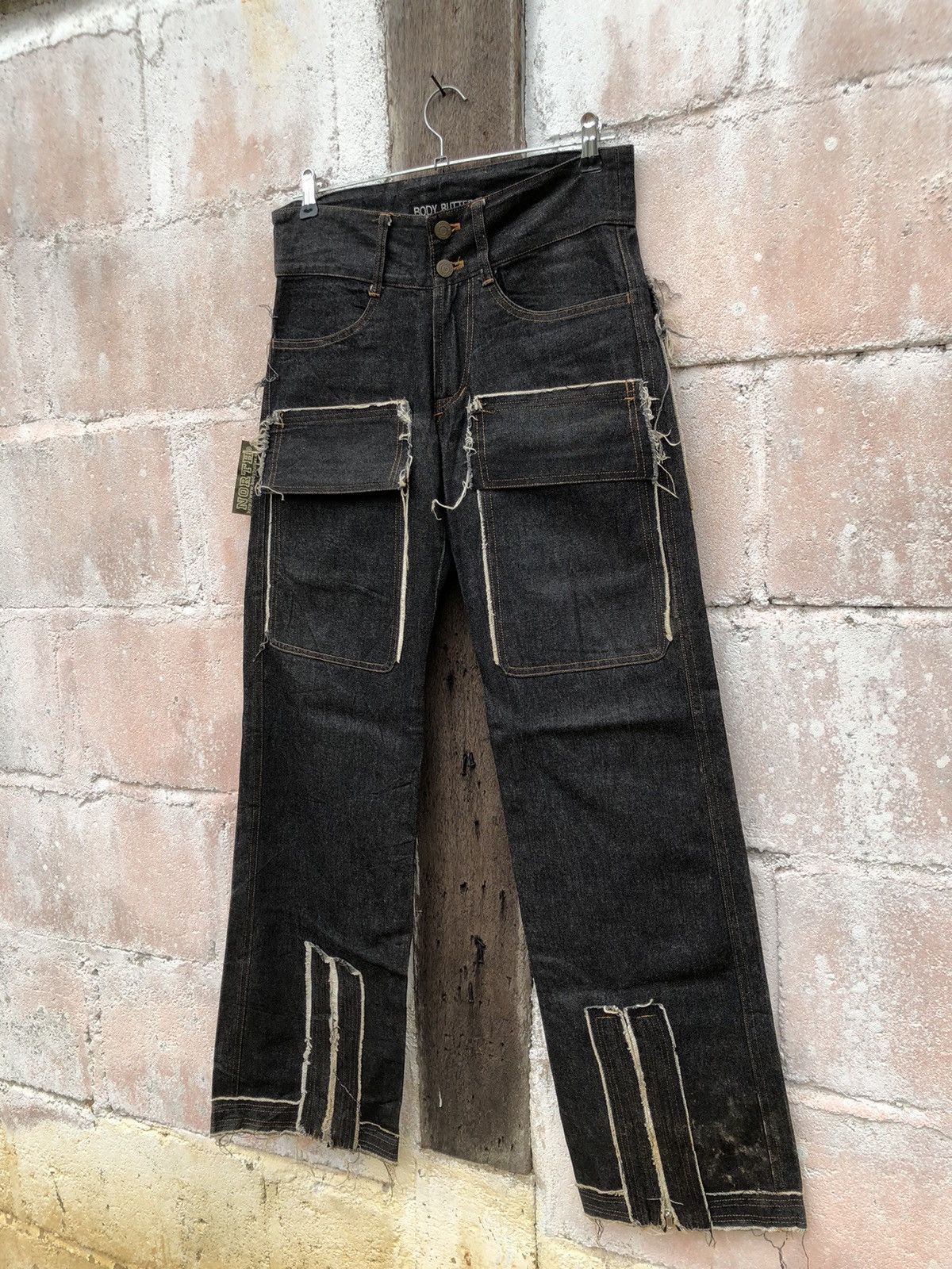 Designer × Japanese Brand Denim Body Butter Parachute Flare Design Bush Pants Size US 30 / EU 46 - 3 Thumbnail
