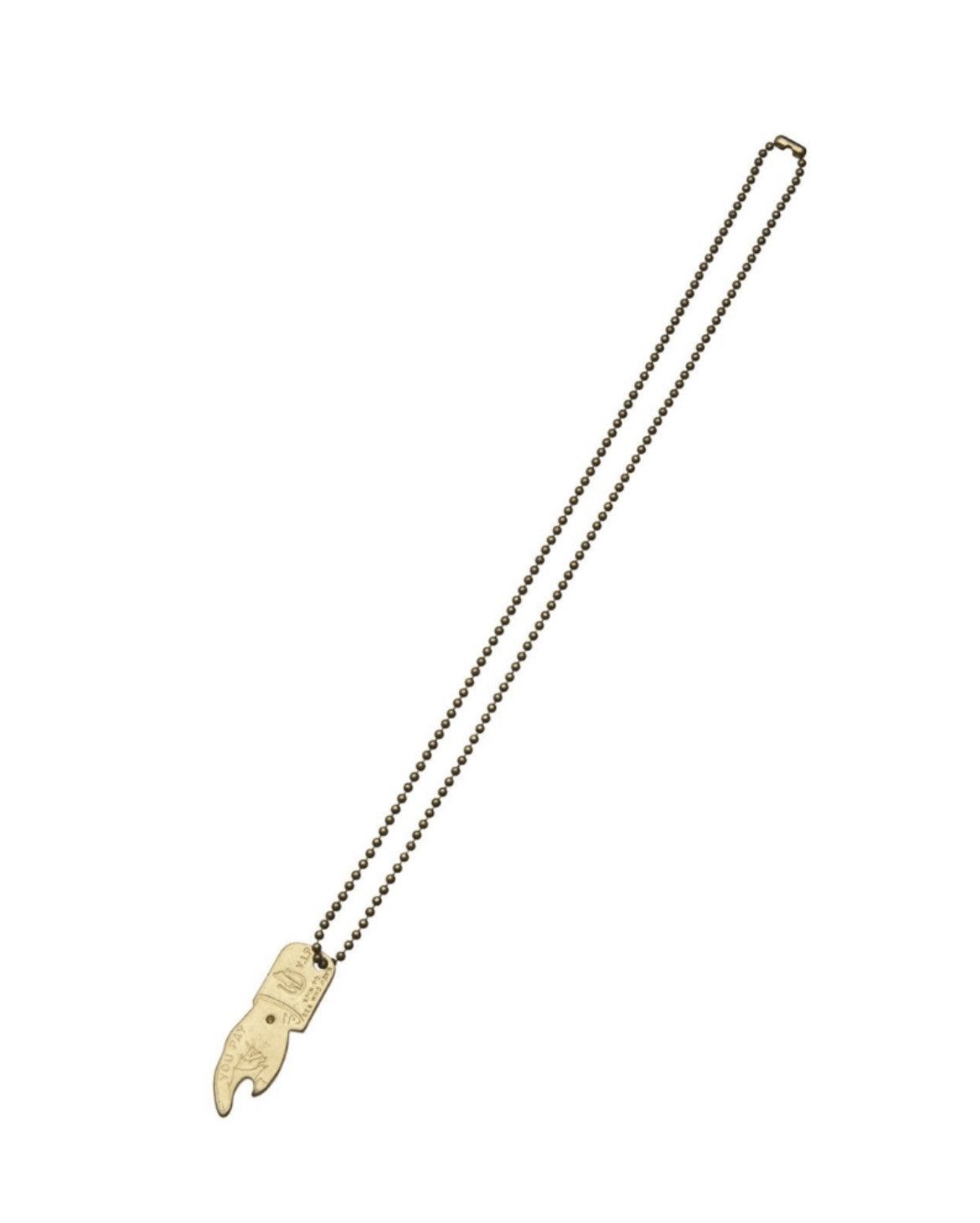 Hysteric Glamour HYSTERIC GLAMOUR YOU PAY NECKLACE Size ONE SIZE - 1 Thumbnail