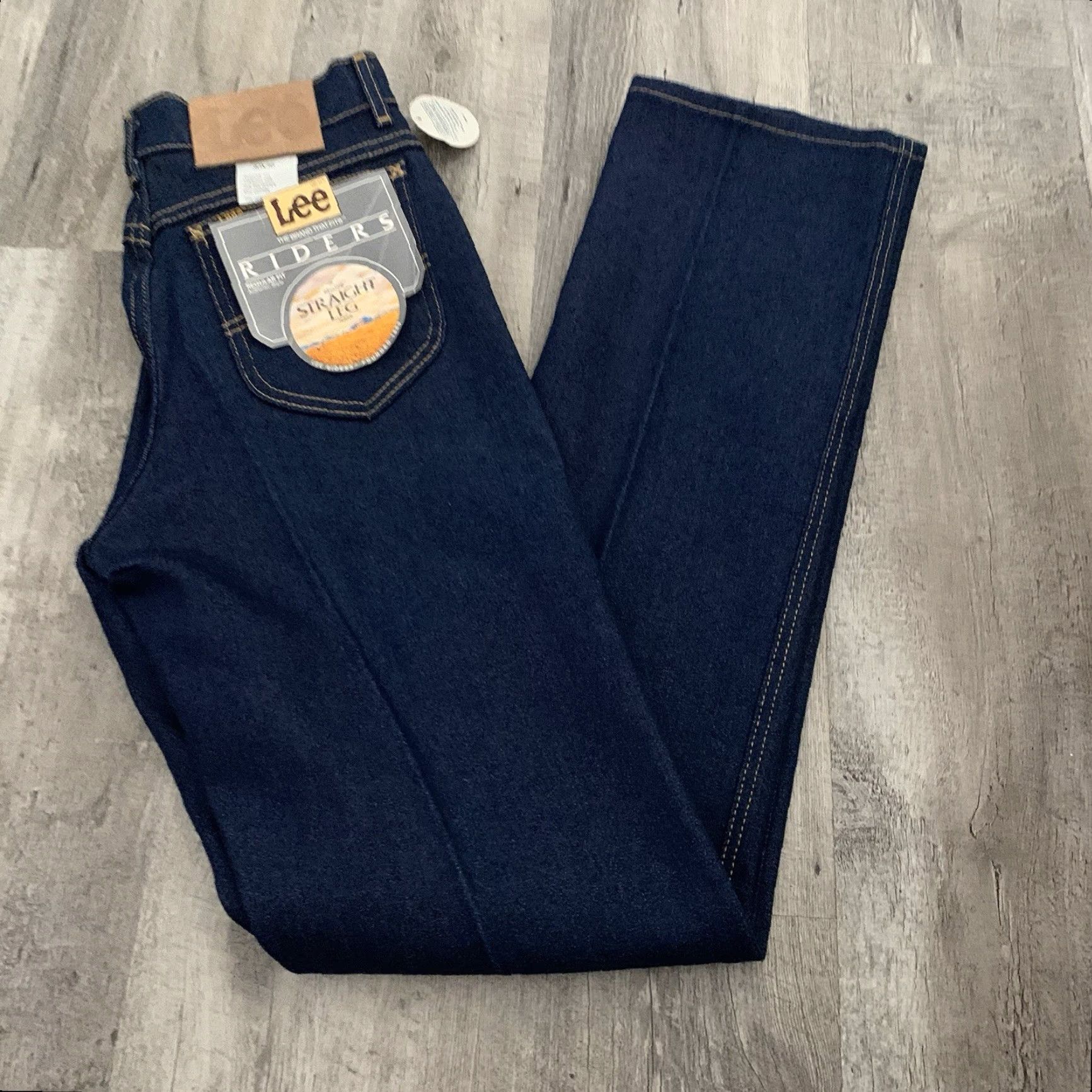 Lee VINTAGE LEE RIDERS JEANS MENS 30x36 REGULAR FIT STRAIGHT LEG DENIM USA MADE Blue 5-Pocket DESIGN Denim Workwear USA Mens Regular Jeans Lee Riders Size US 30 / EU 46 - 6 Thumbnail