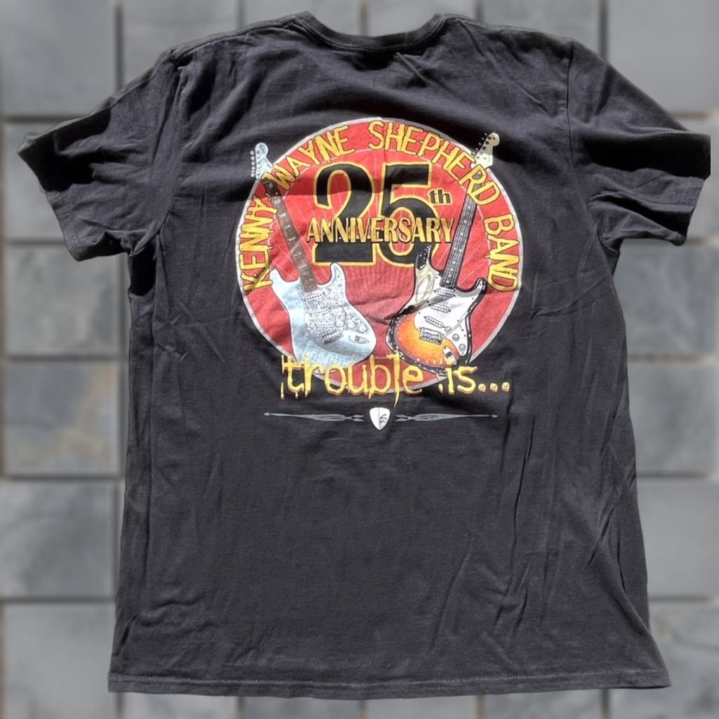 Gildan Gildan T-Shirt Men Kenny Wayne Shepherd Black Spell-Out L Blues Rock 25th Trouble Is Vintage No Size US L / EU 52-54 / 3 - 1 Thumbnail