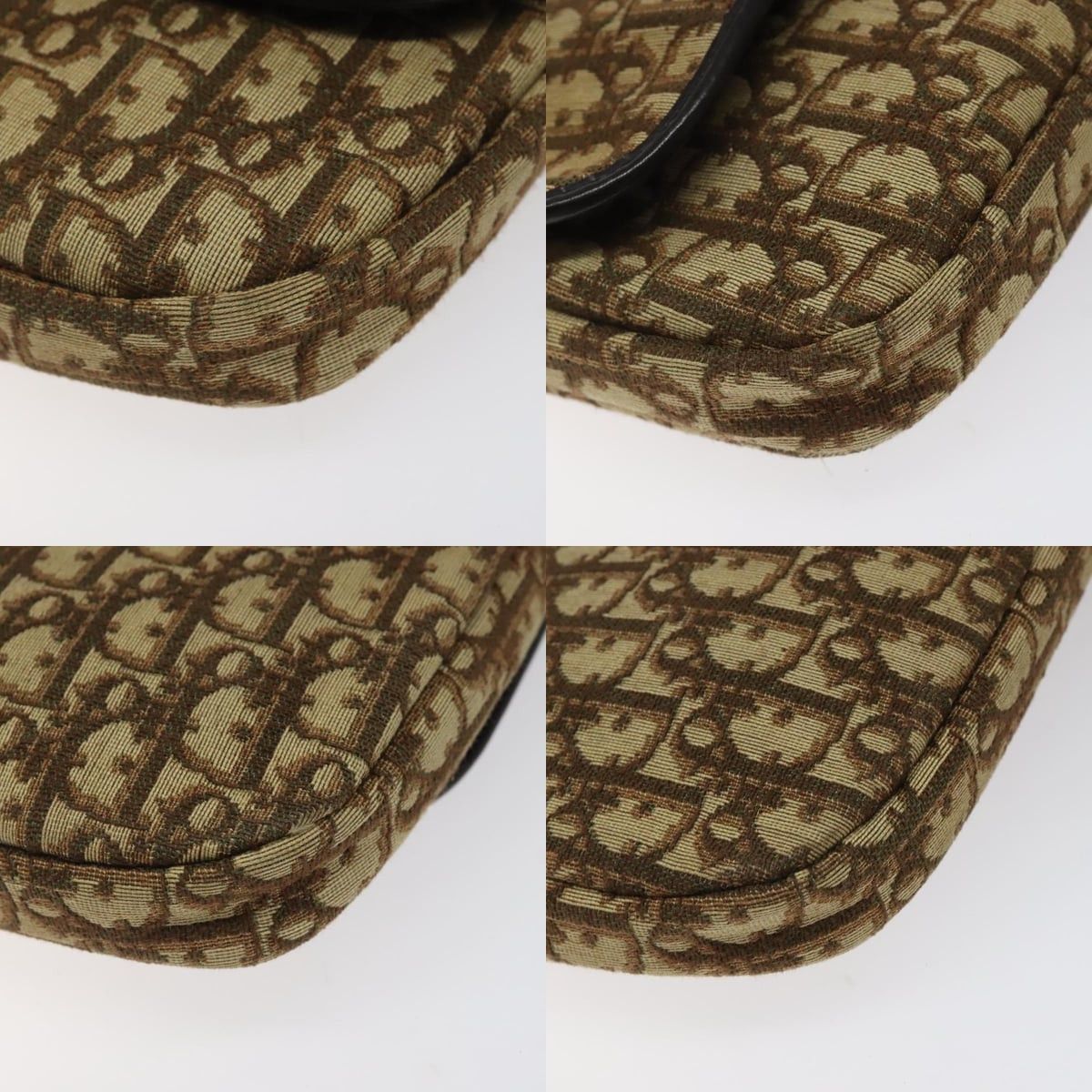 Dior DIOR Trotter Canvas Shoulder Bag Brown Gold Size ONE SIZE - 10 Thumbnail