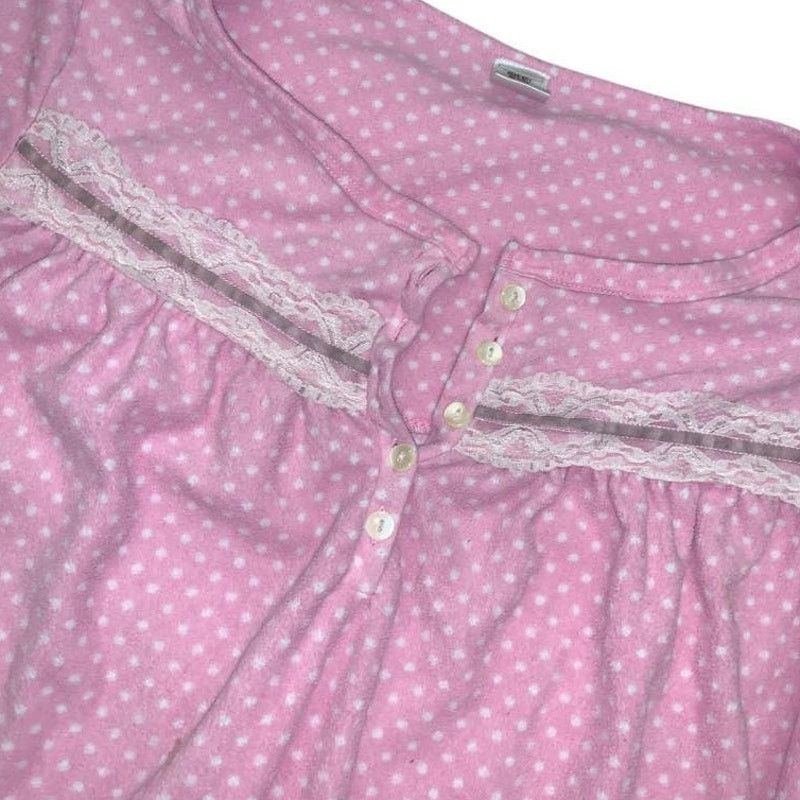 Victoria's Secret Victoria's Secret PINK Long Sleeve Fleece Nightgown Women 1X Size ONE SIZE - 5 Thumbnail