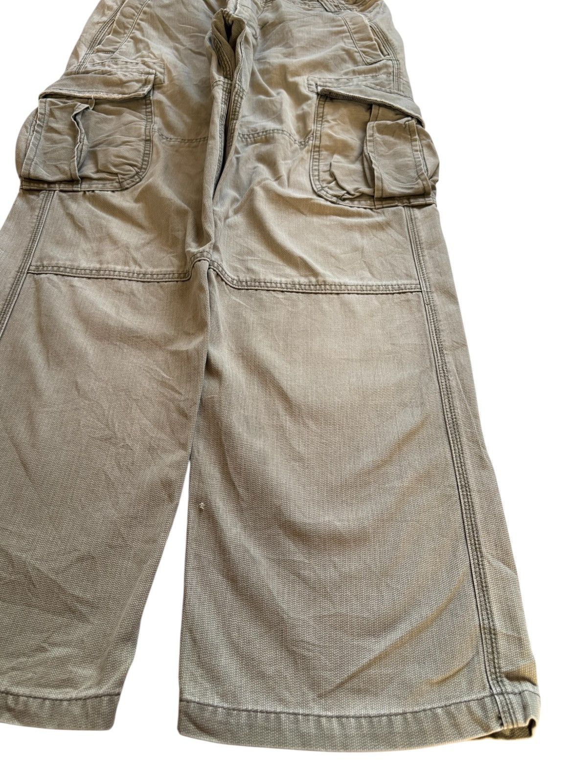 JNCO × Japanese Brand Vintage Japanese Brand Green Cargo Loose Baggy Jeans Size US 31 - 7 Thumbnail