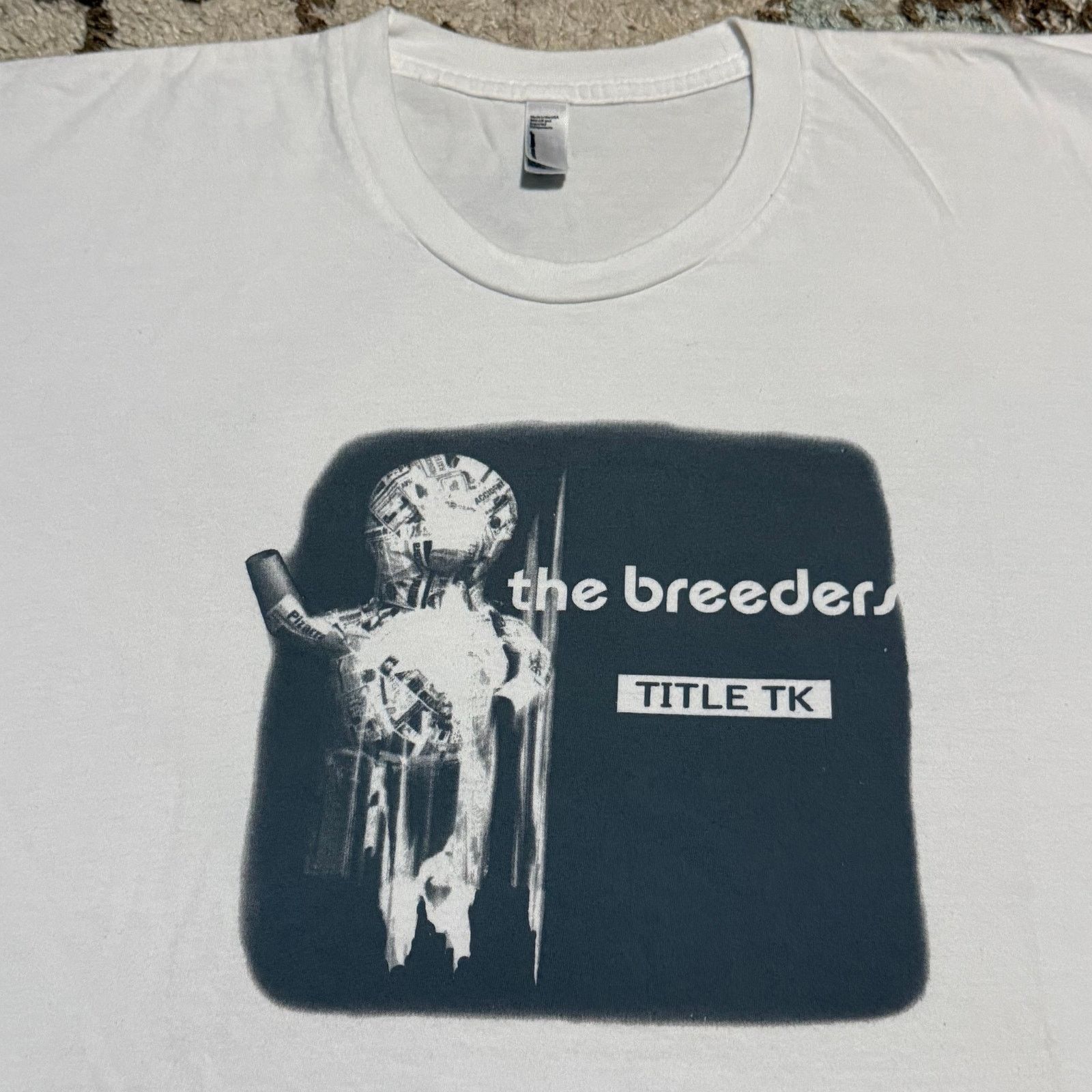 American Apparel × Band Tees The Breeders Title TK 2002 Album Shirt Large Pixies L7 Size US L / EU 52-54 / 3 - 1 Thumbnail