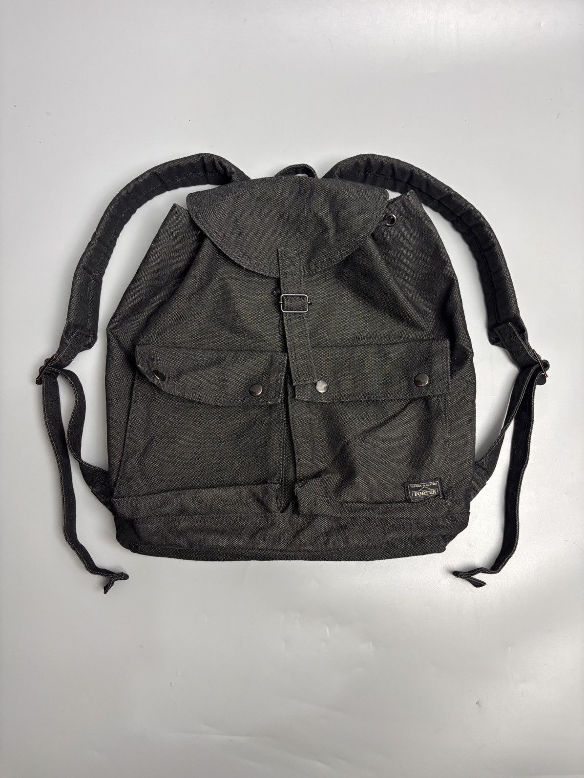 Porter Porter-Yoshida & Co. Smoky drawstring-top rucksack in black. Size ONE SIZE - 1 Thumbnail