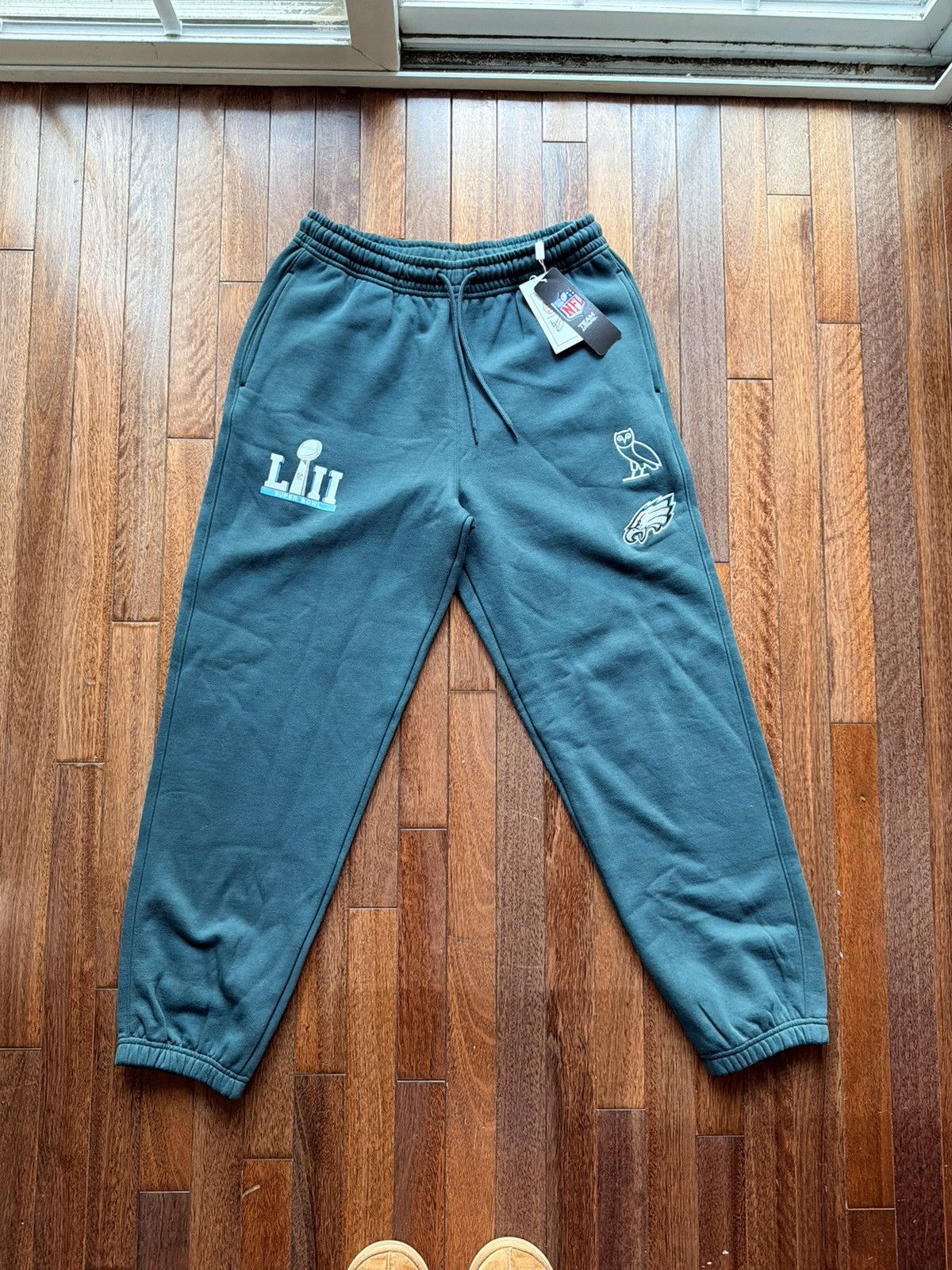 NFL × October's Very Own Octobers Very Own OVO NFL Eagles Sweatpants - midnight green Size US M / EU 48-50 / 2 - 2 Thumbnail