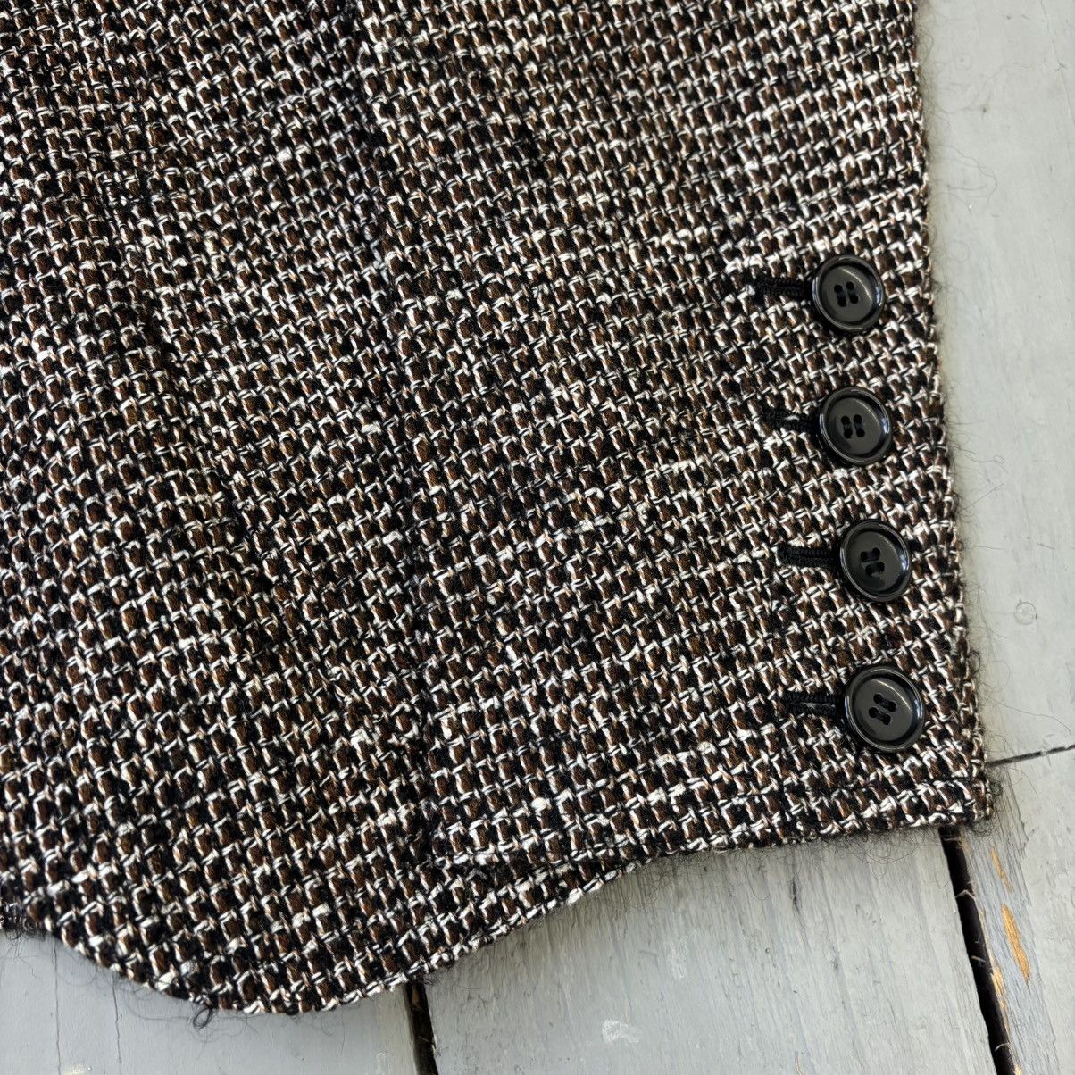 Junya Watanabe Woven Leather Lapel Blazer Size S / US 4 / IT 40 - 3 Thumbnail
