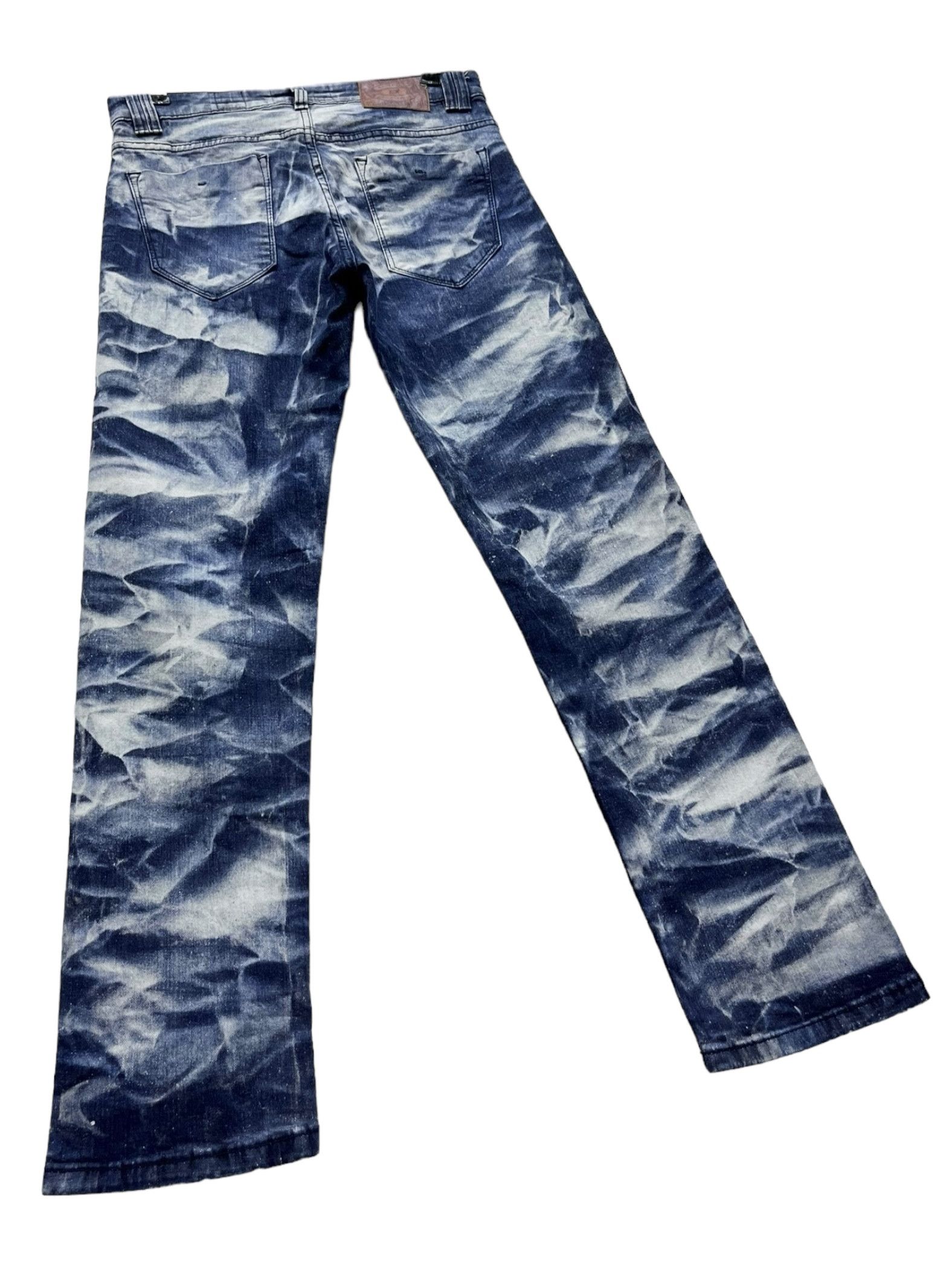 Le Grande Bleu (L.G.B.) × Studio D'Artisan BEST OFFER🔥EVOLUTION DENIM ARTISAN Abstract Acid Wash Denim Size 30" / US 8 / IT 44 - 5 Thumbnail